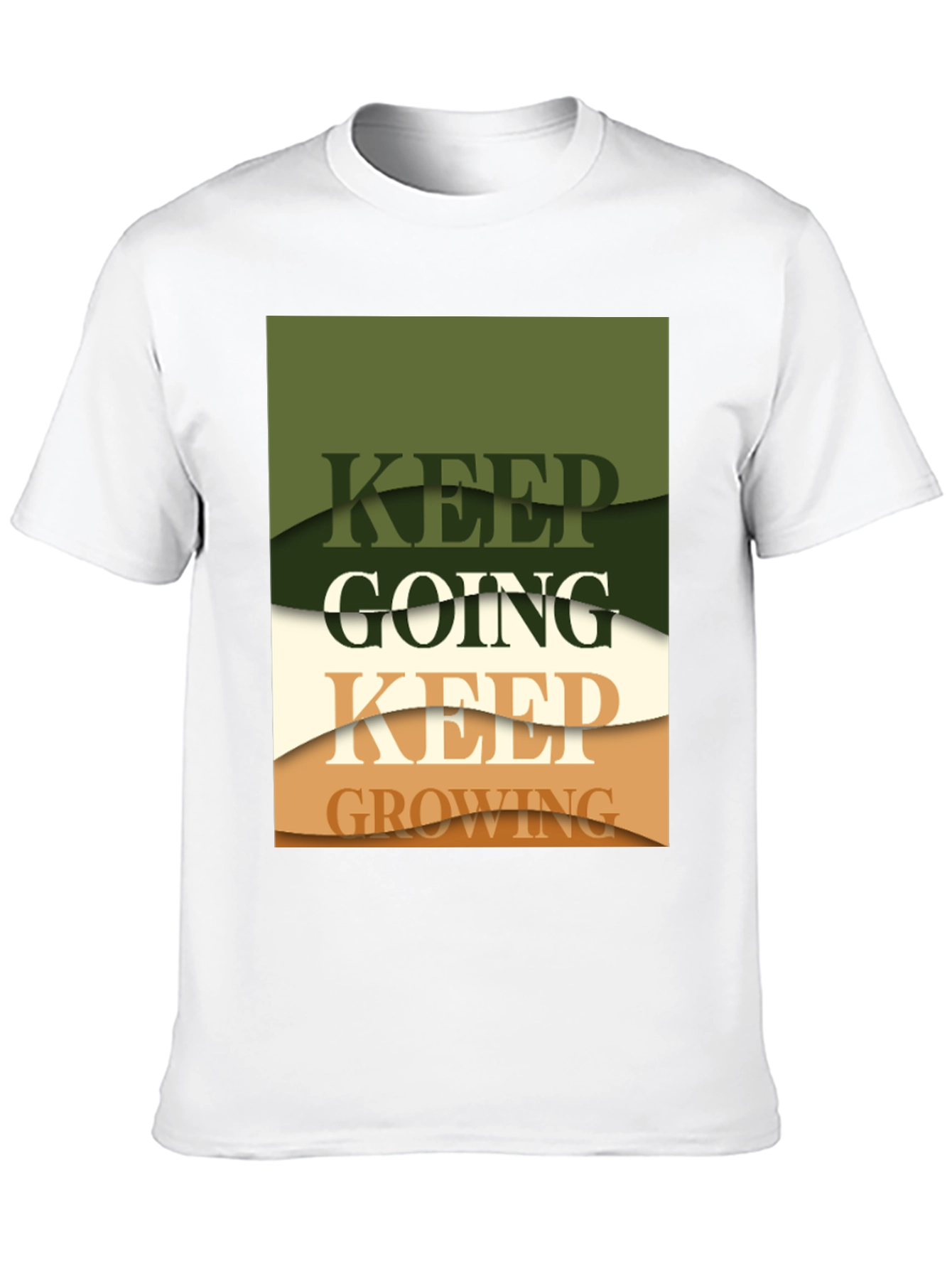Keep Going Keep Growing Black Graphic Tee