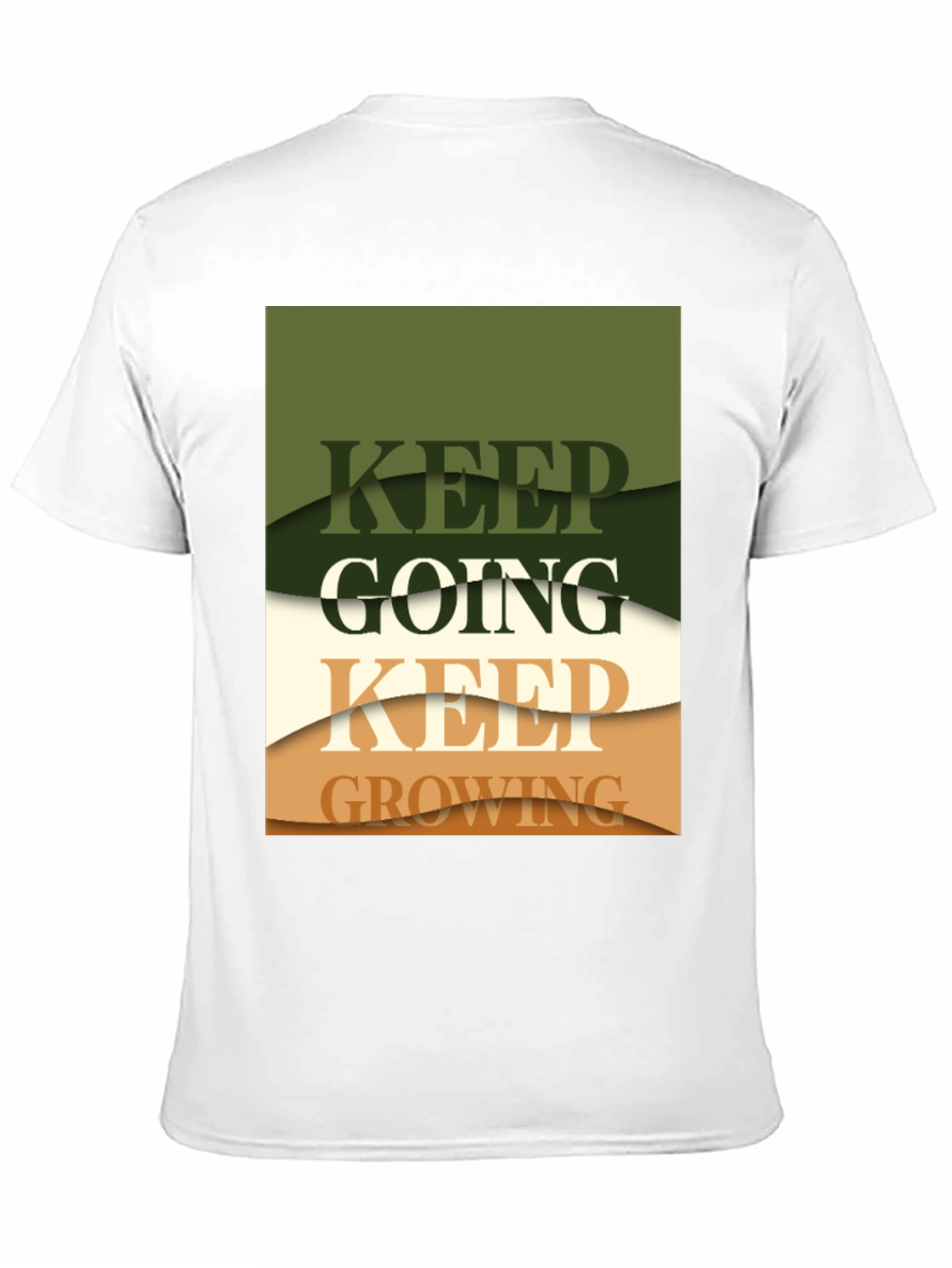 Keep Going Keep Growing Black Graphic Tee