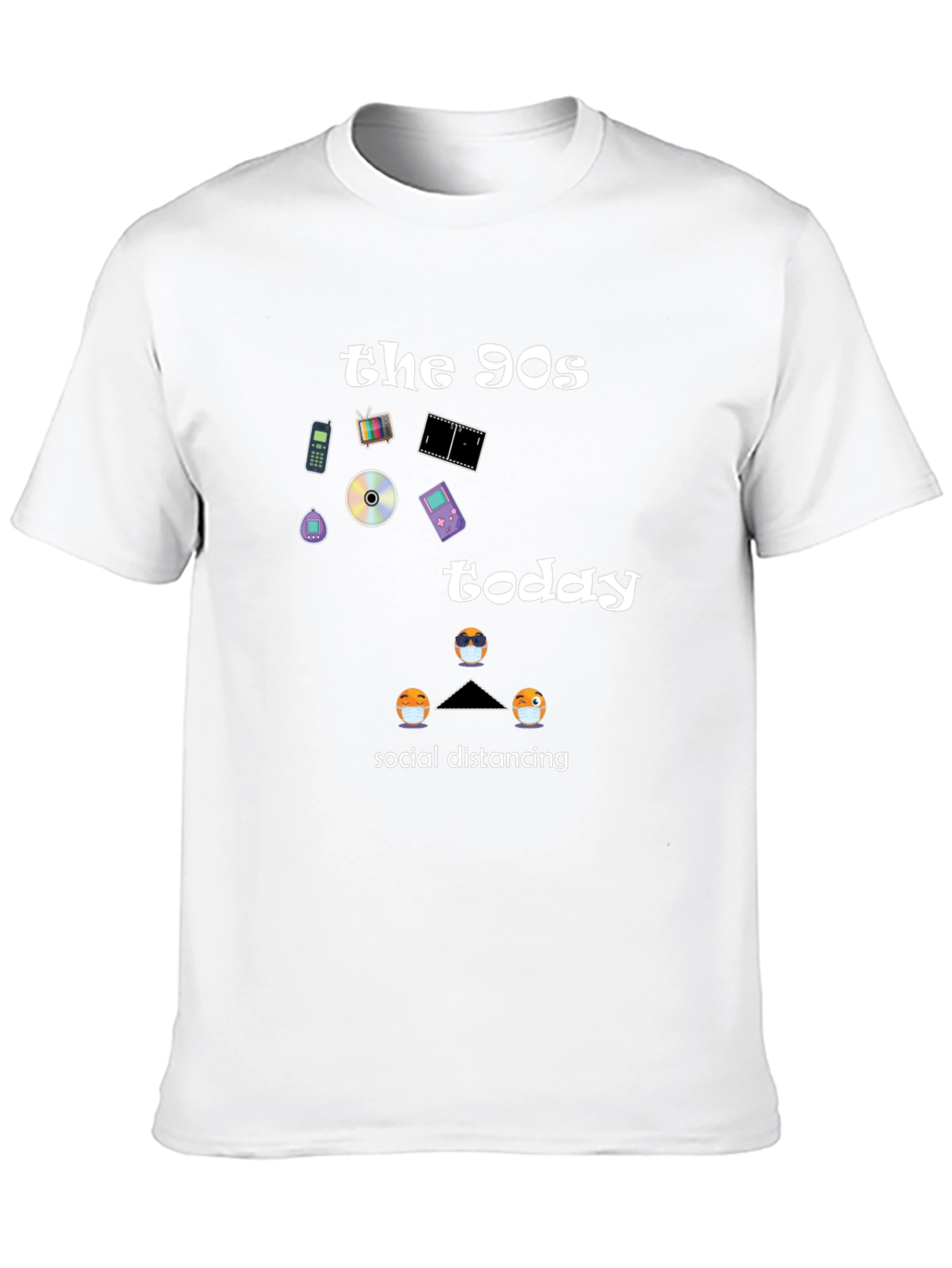 90s Nostalgia Social Distancing Graphic Tee