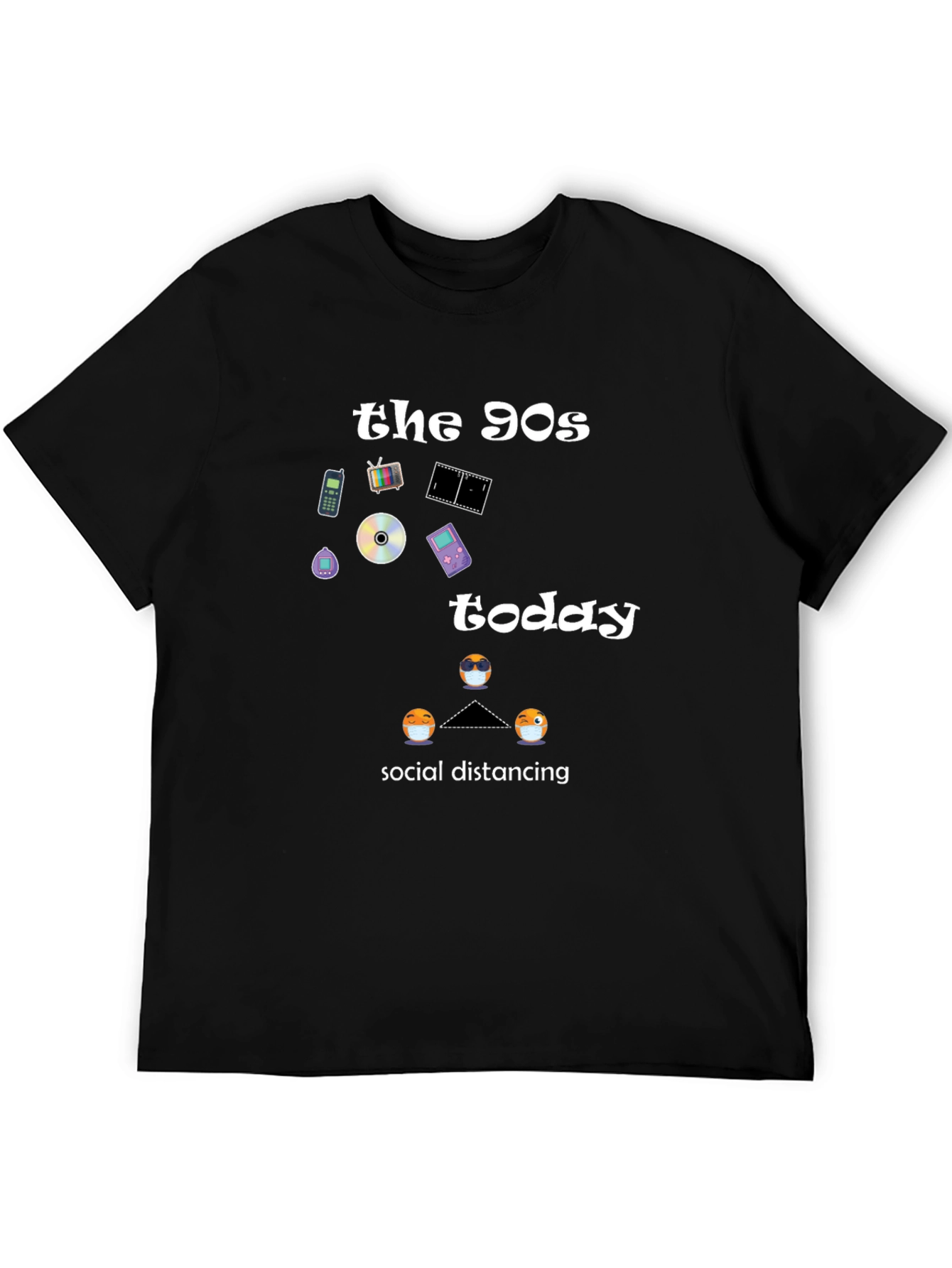 90s Nostalgia Social Distancing Graphic Tee