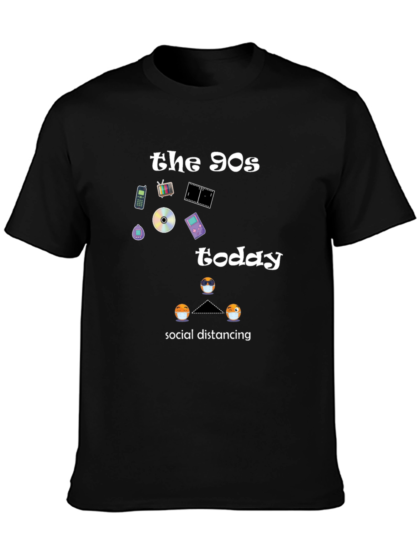 90s Nostalgia Social Distancing Graphic Tee