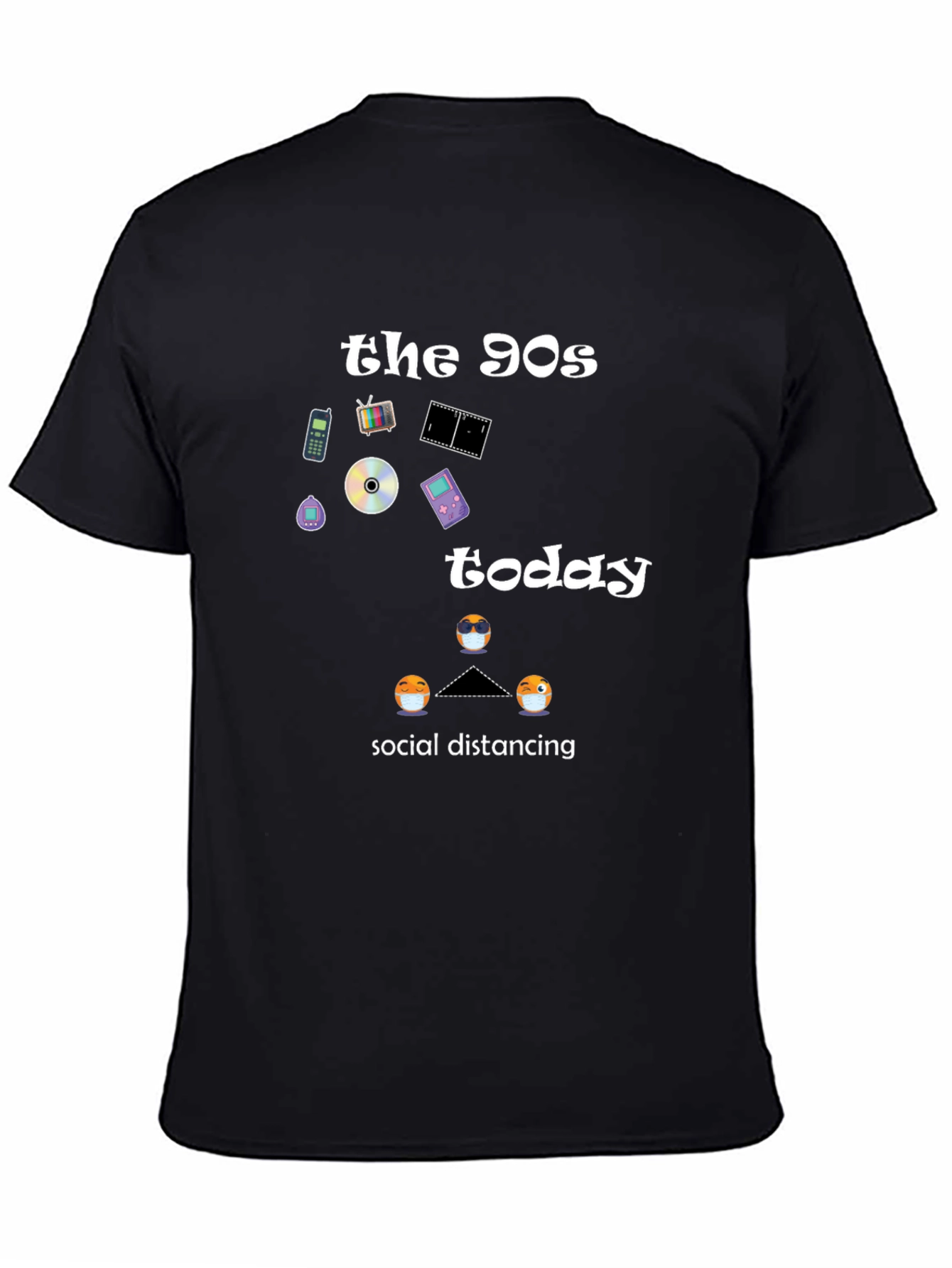 90s Nostalgia Social Distancing Graphic Tee