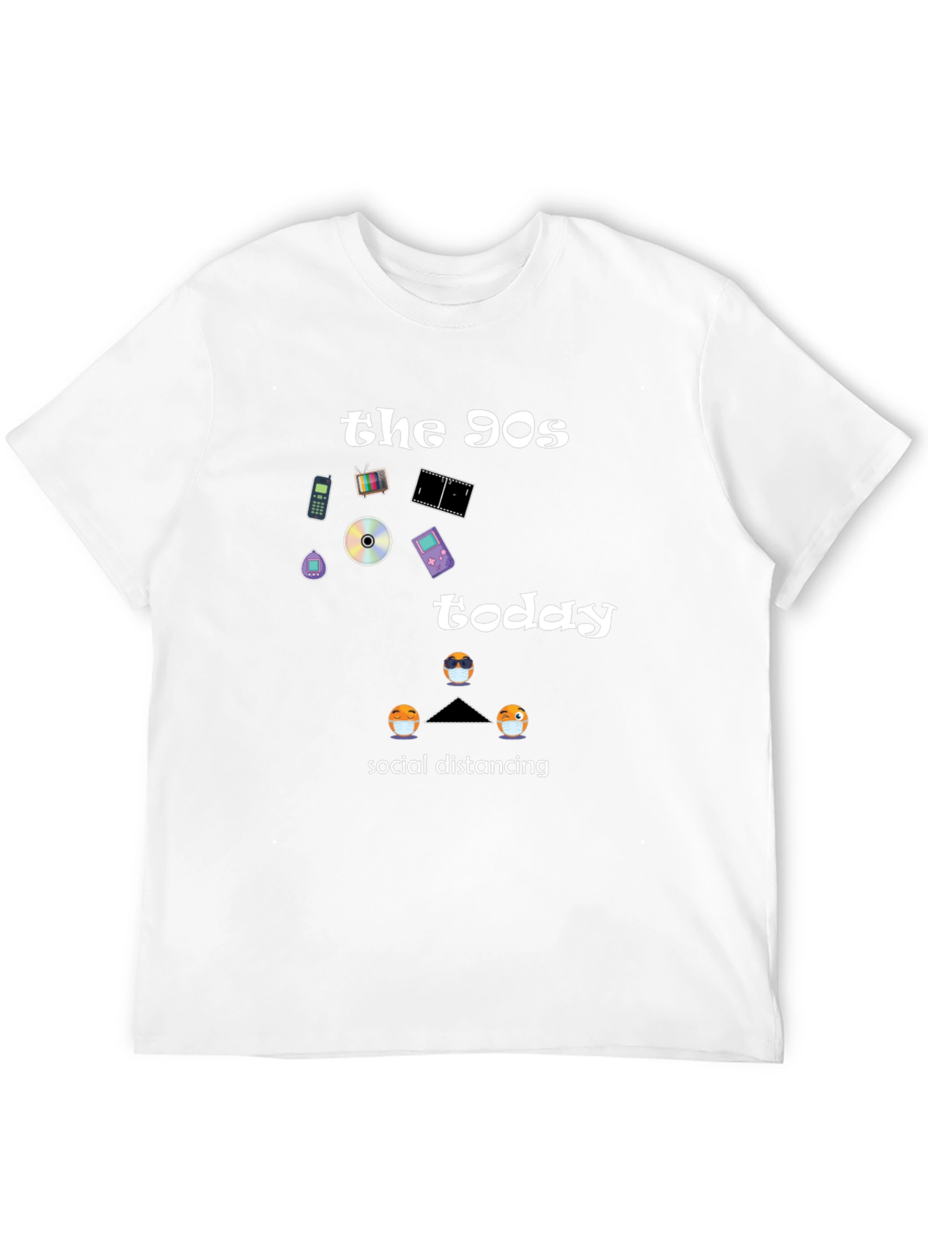 90s Nostalgia Social Distancing Graphic Tee