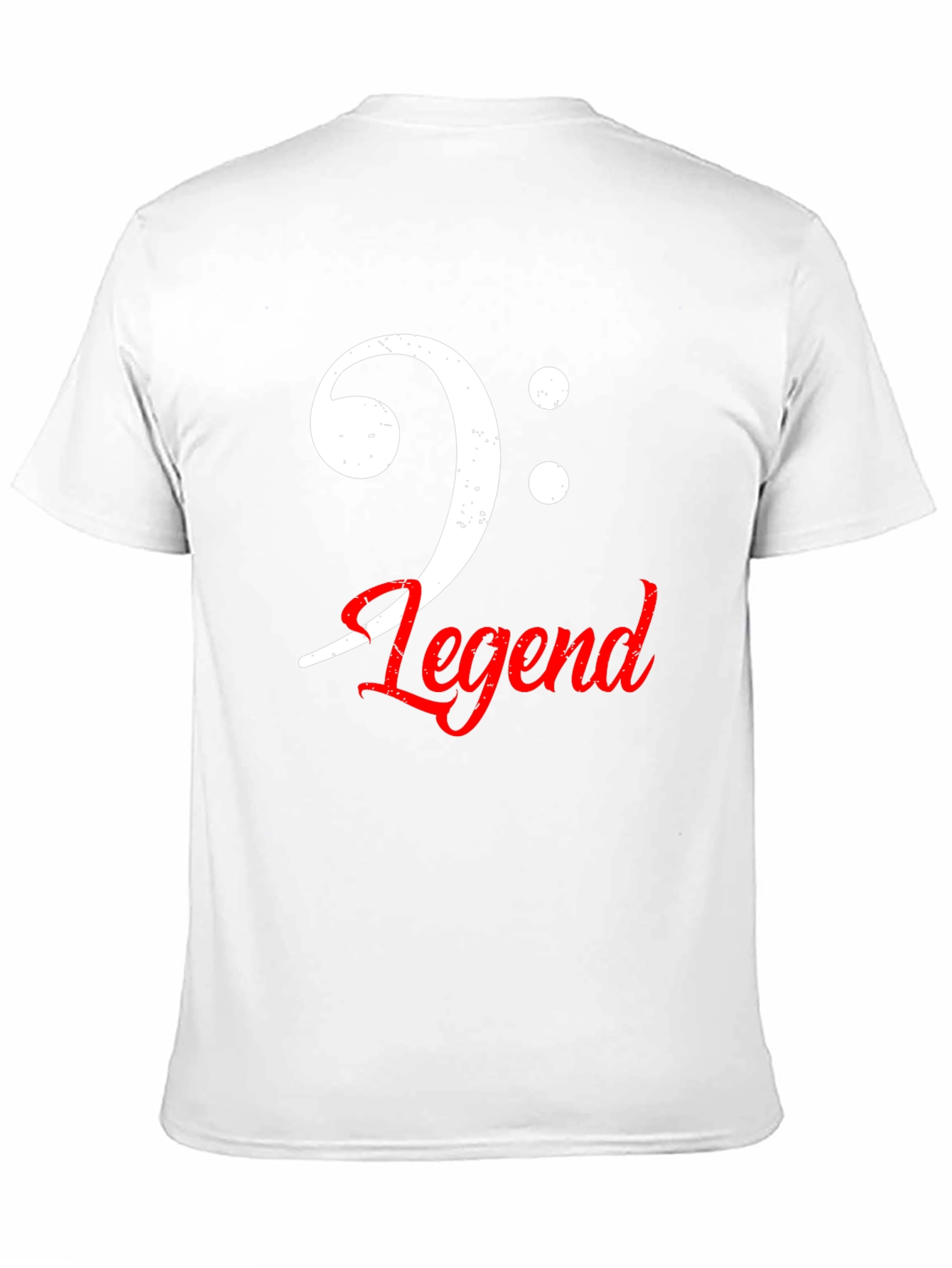 Bass Clef Legend Graphic Tee - Music Lovers T-Shirt