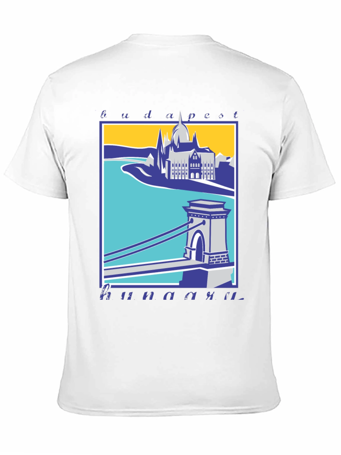 Budapest T-Shirt - Széchenyi Chain Bridge Graphic Tee
