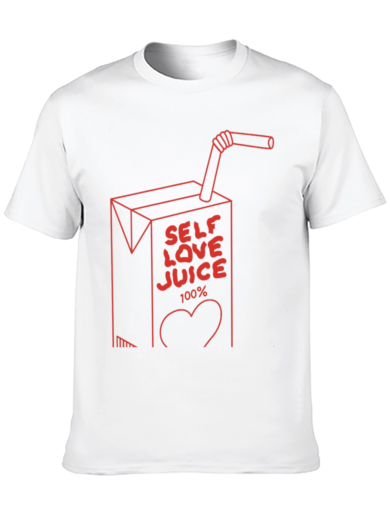 Self Love Juice Graphic Tee - Trendy Black T-Shirt