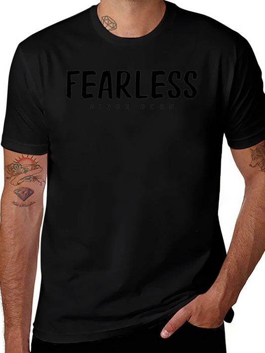 Fearless Since Born Black Graphic Tee