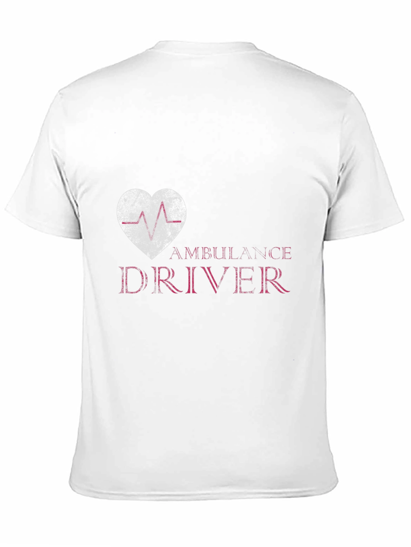 Ambulance Driver Heartbeat T-Shirt - Novelty Medical Tee
