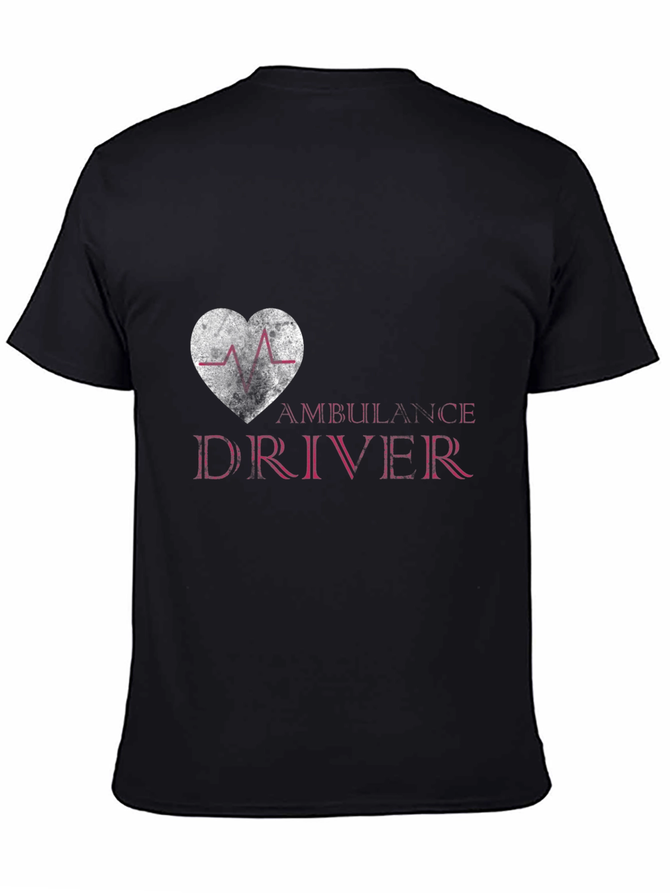 Ambulance Driver Heartbeat T-Shirt - Novelty Medical Tee