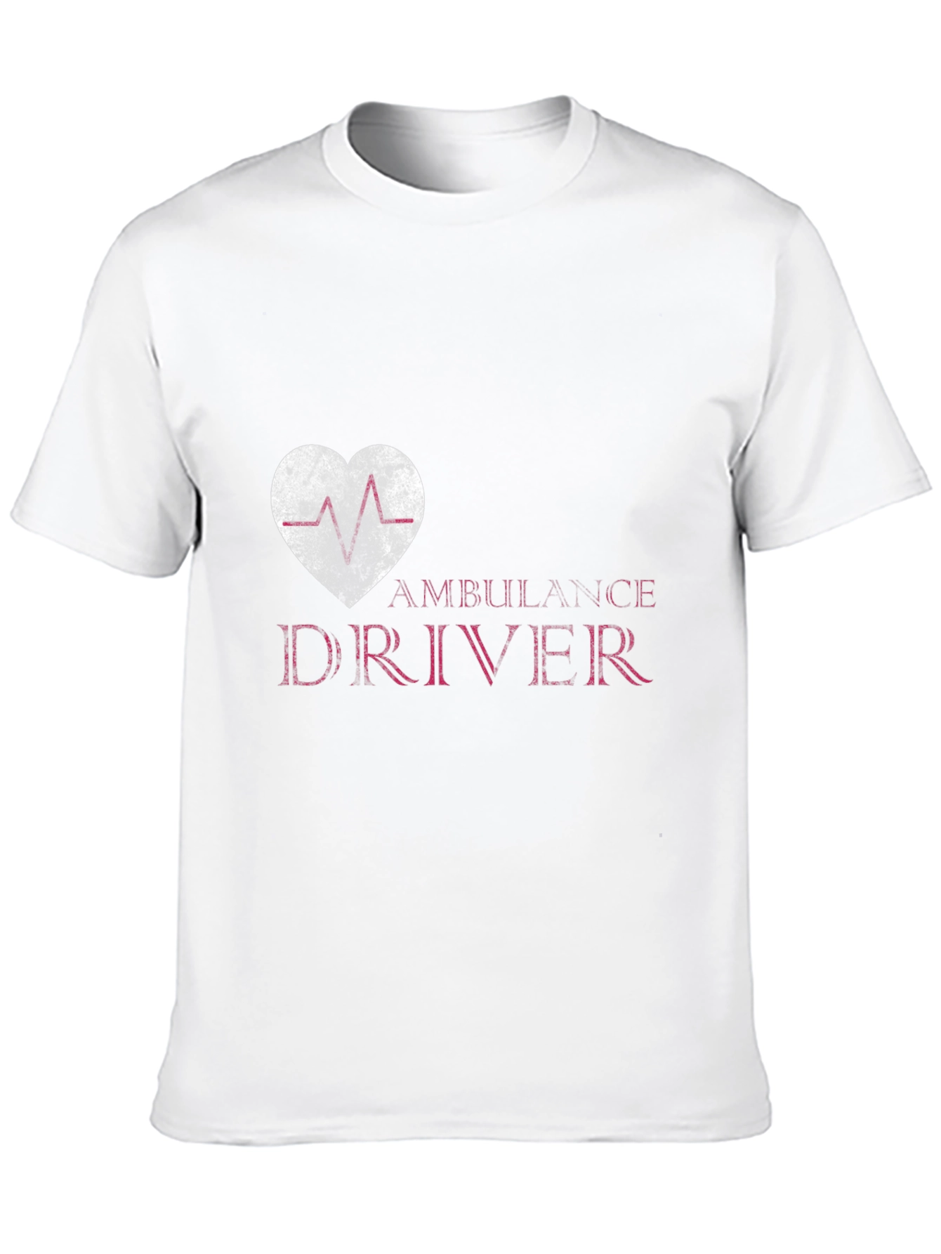 Ambulance Driver Heartbeat T-Shirt - Novelty Medical Tee