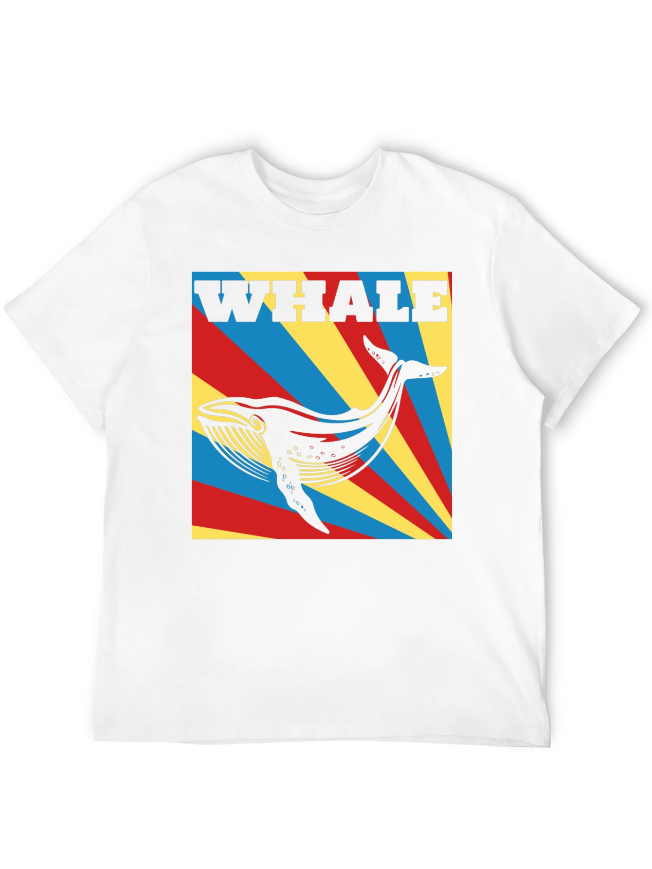 Whale Graphic Print Black T-Shirt