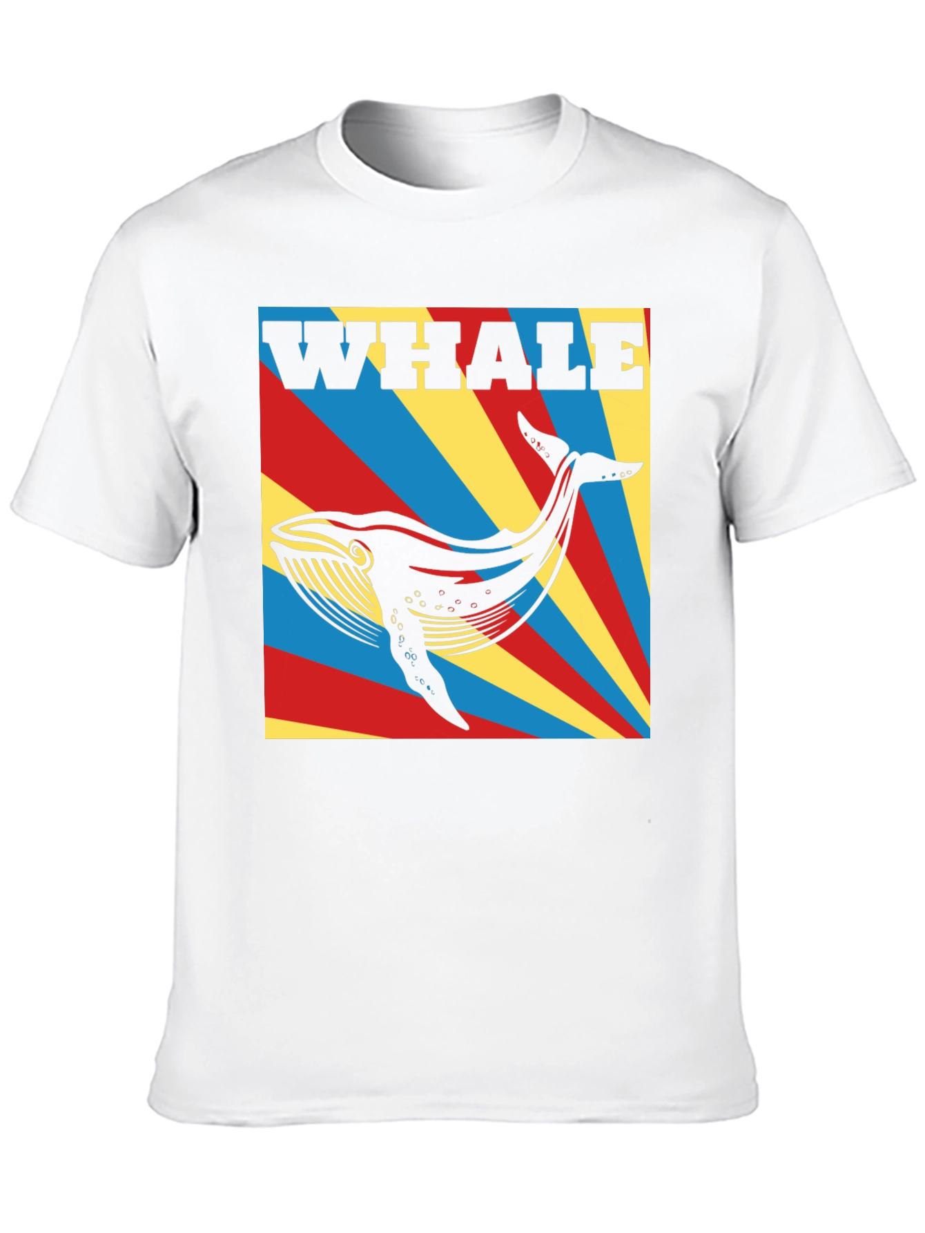Whale Graphic Print Black T-Shirt