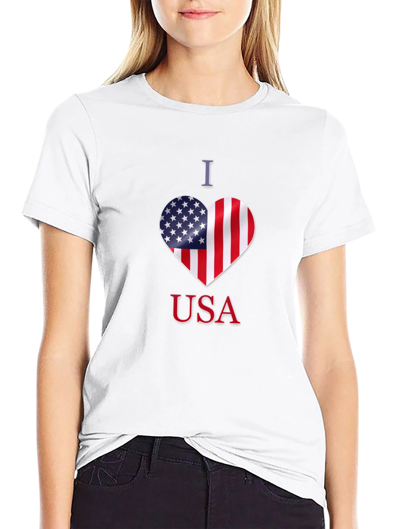 I Love USA Patriotic T-Shirt