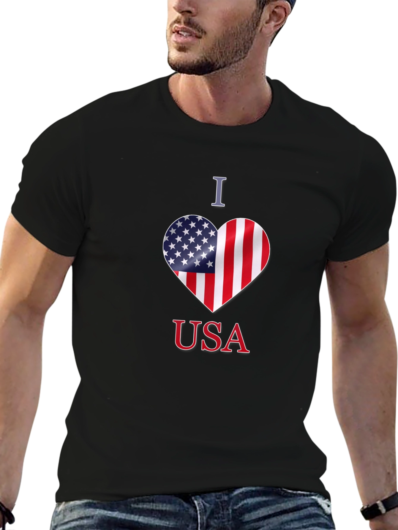 I Love USA Patriotic T-Shirt