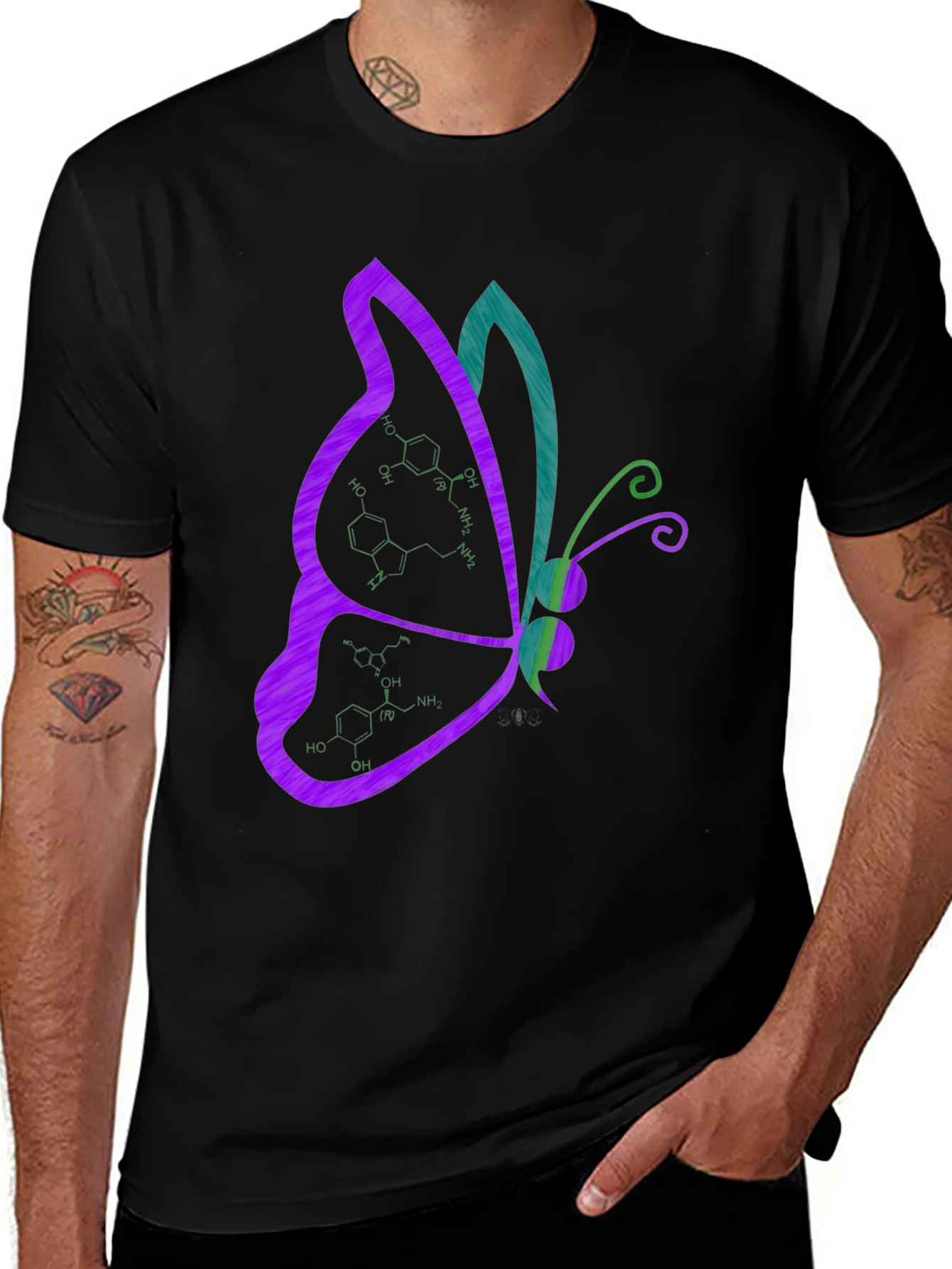 Butterfly Chemistry Black T-Shirt