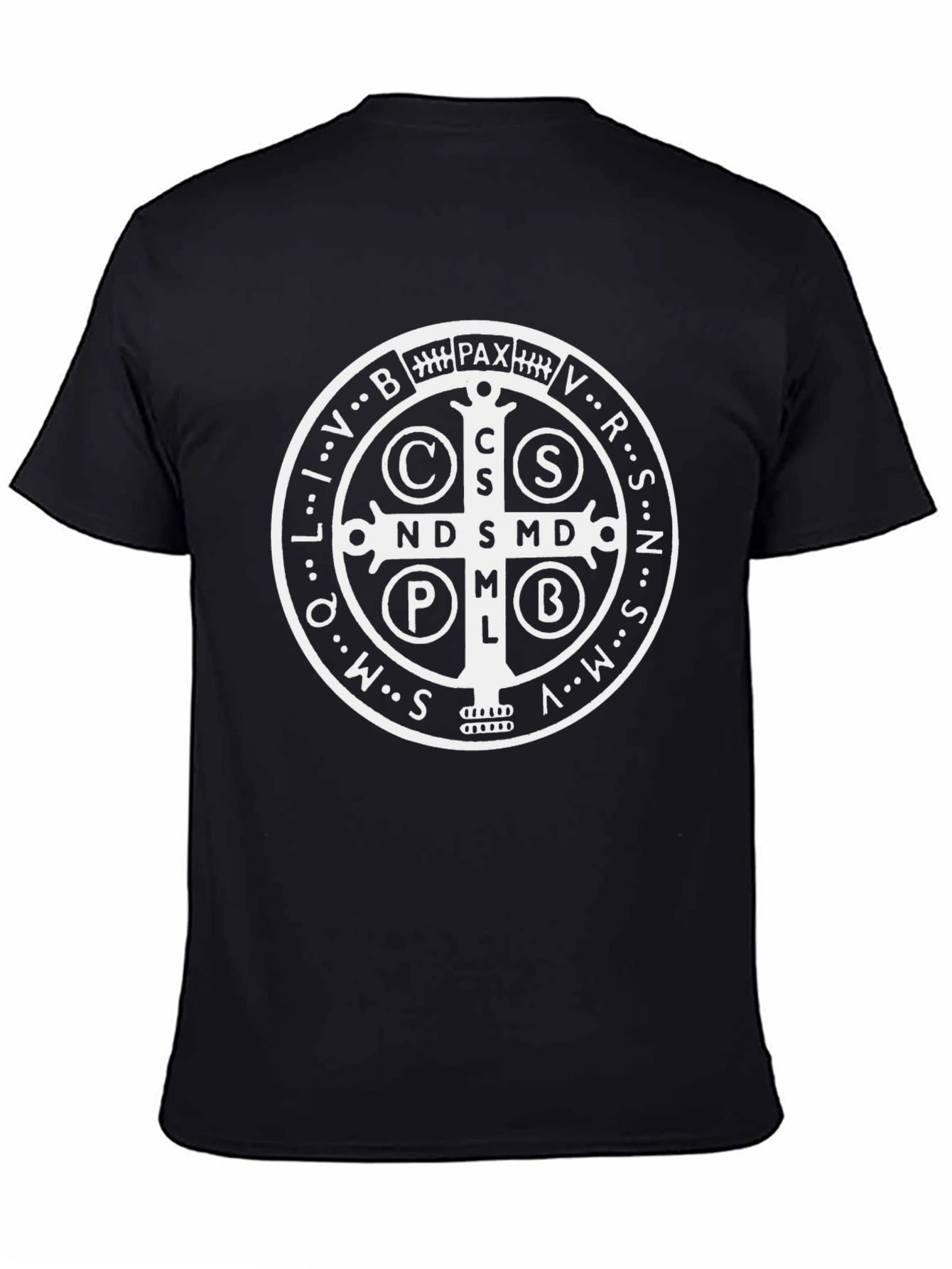 St. Benedict Medal Graphic T-Shirt - Black