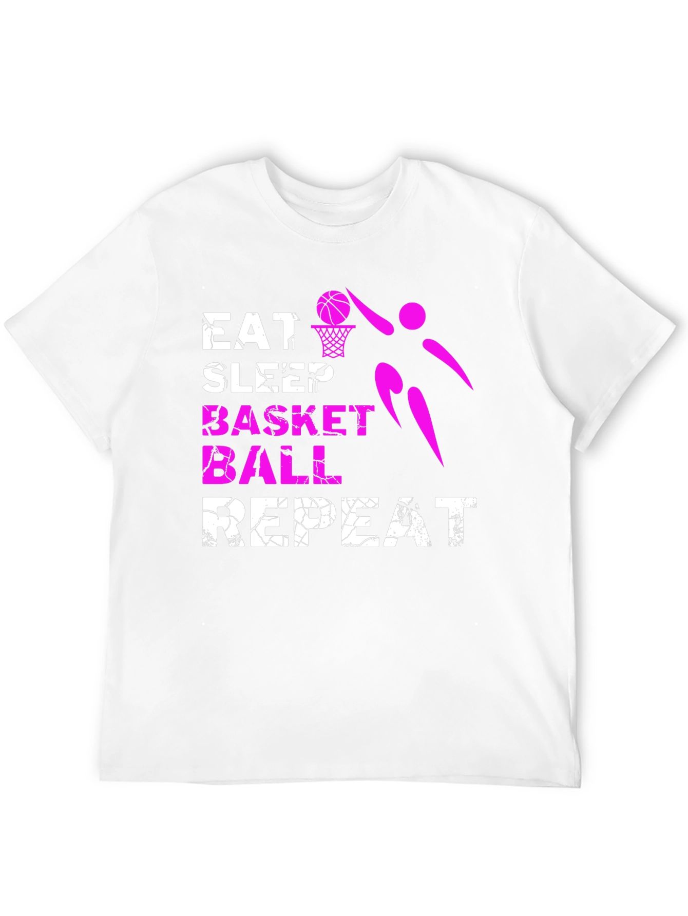 Eat Sleep Basketball Repeat Graphic T-Shirt