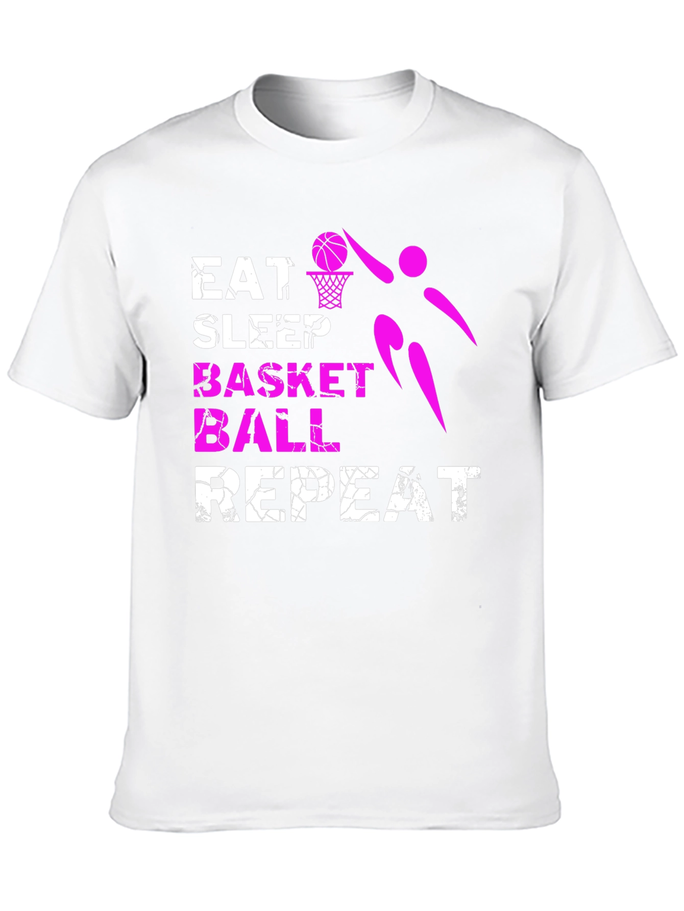 Eat Sleep Basketball Repeat Graphic T-Shirt