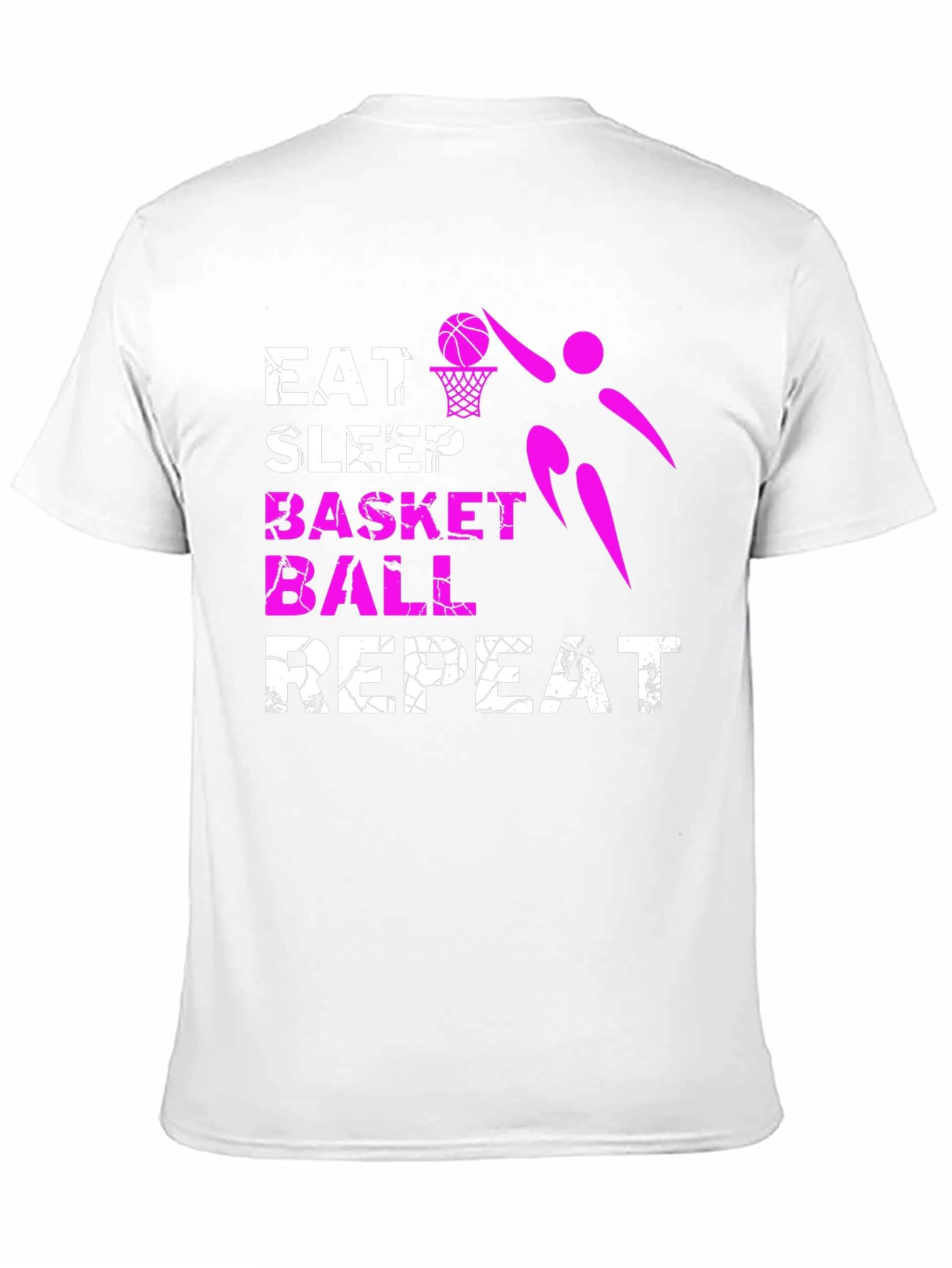 Eat Sleep Basketball Repeat Graphic T-Shirt