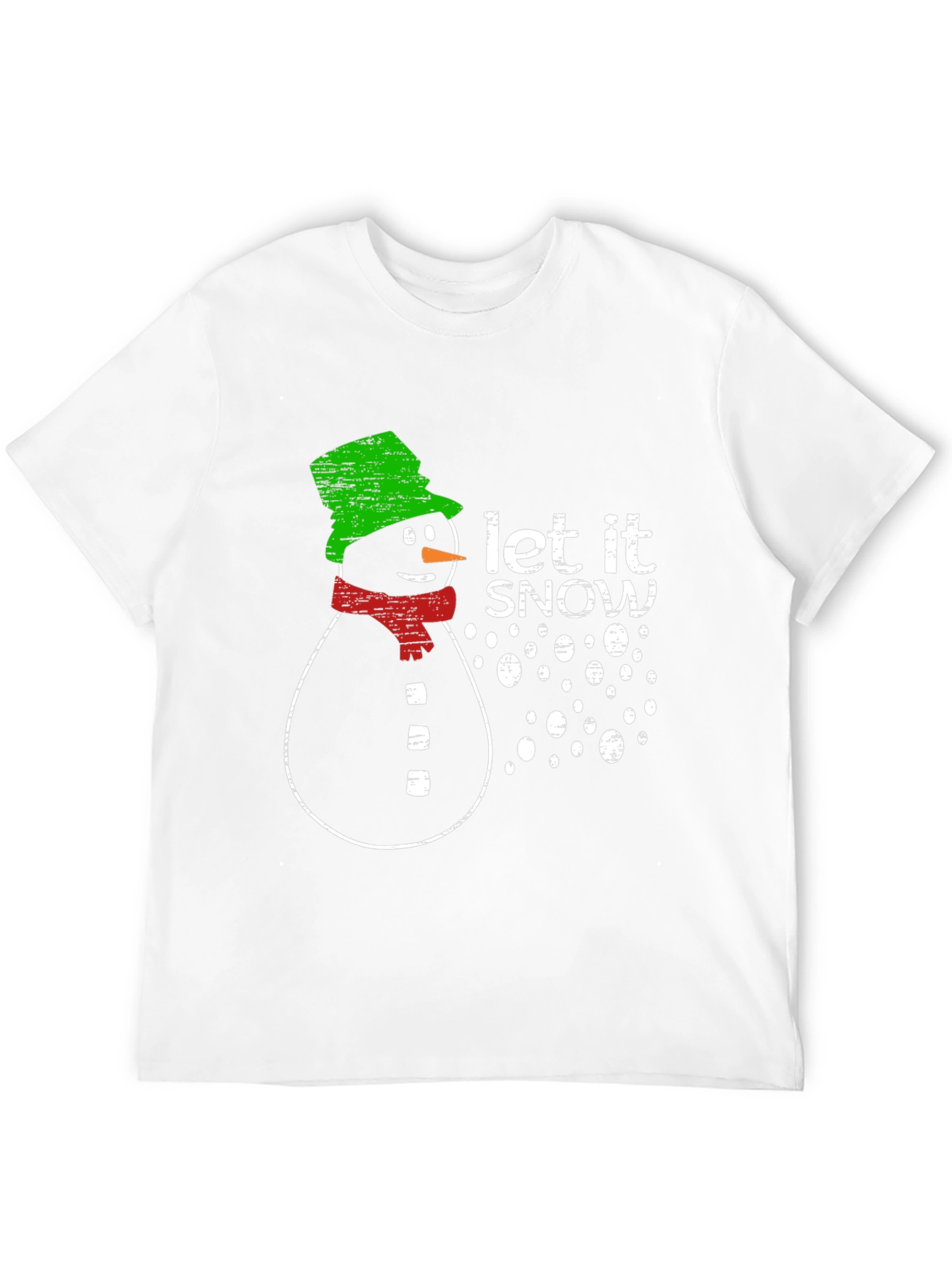 Snowman Let It Snow Graphic Print T-Shirt