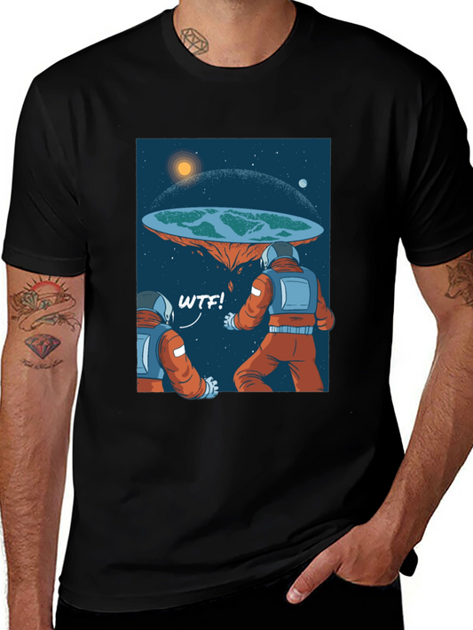 Flat Earth Astronaut WTF T-Shirt