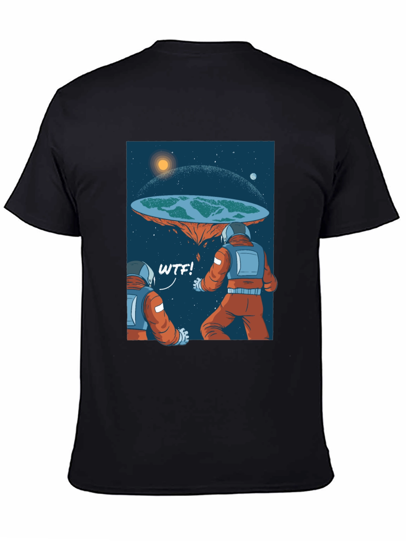 Flat Earth Astronaut WTF T-Shirt