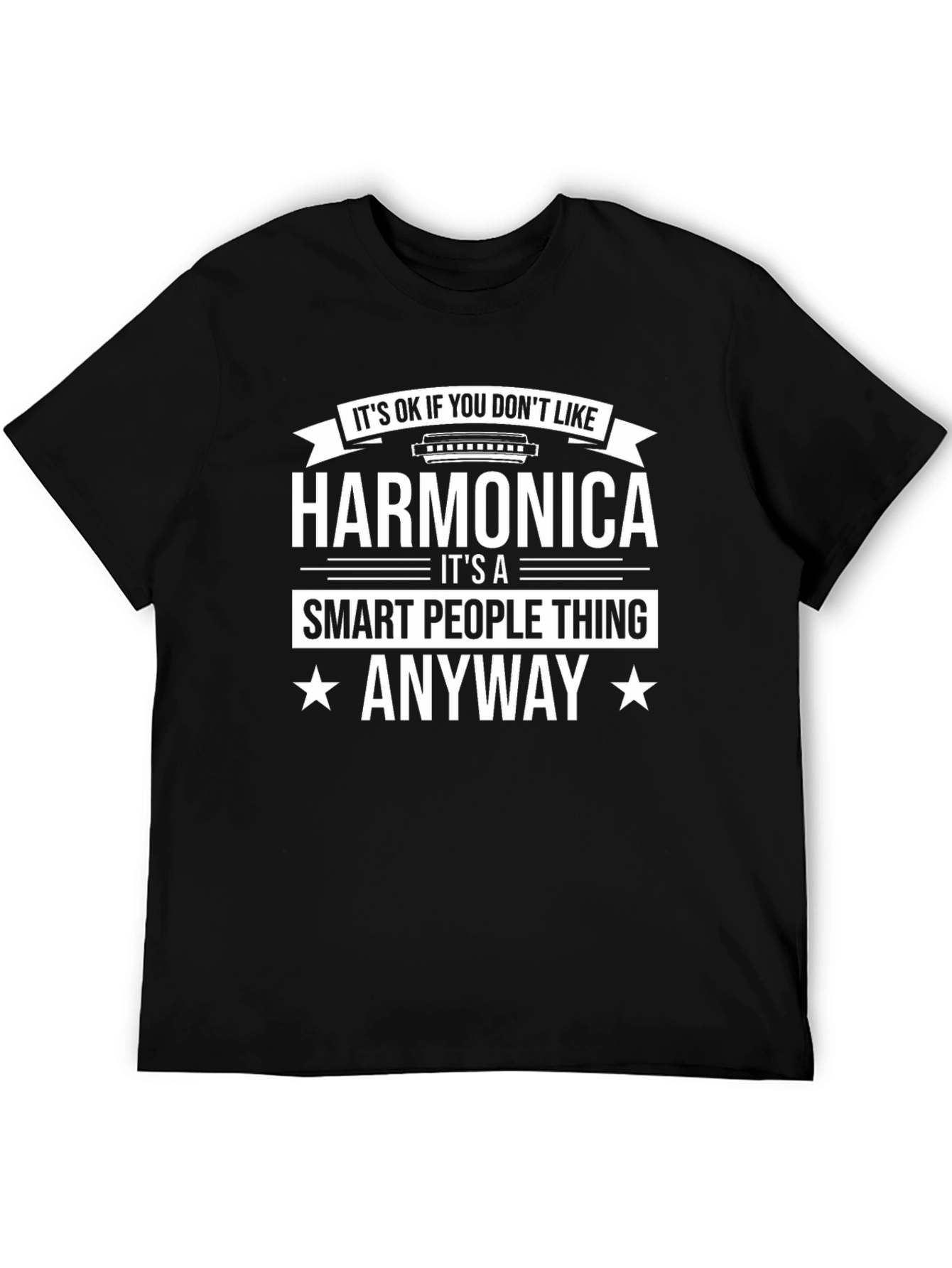 Harmonica Smart People T-Shirt - Music Lover Tee