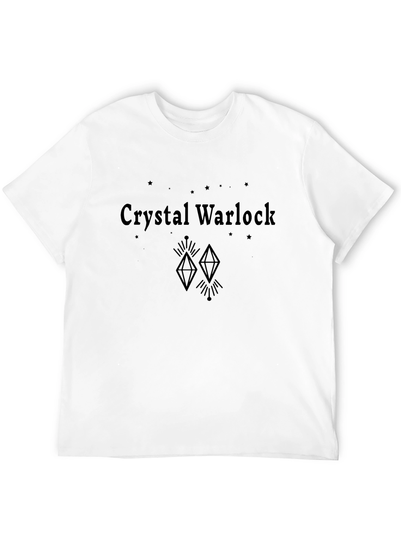 Crystal Warlock Graphic Tee - Stylish Black T-Shirt
