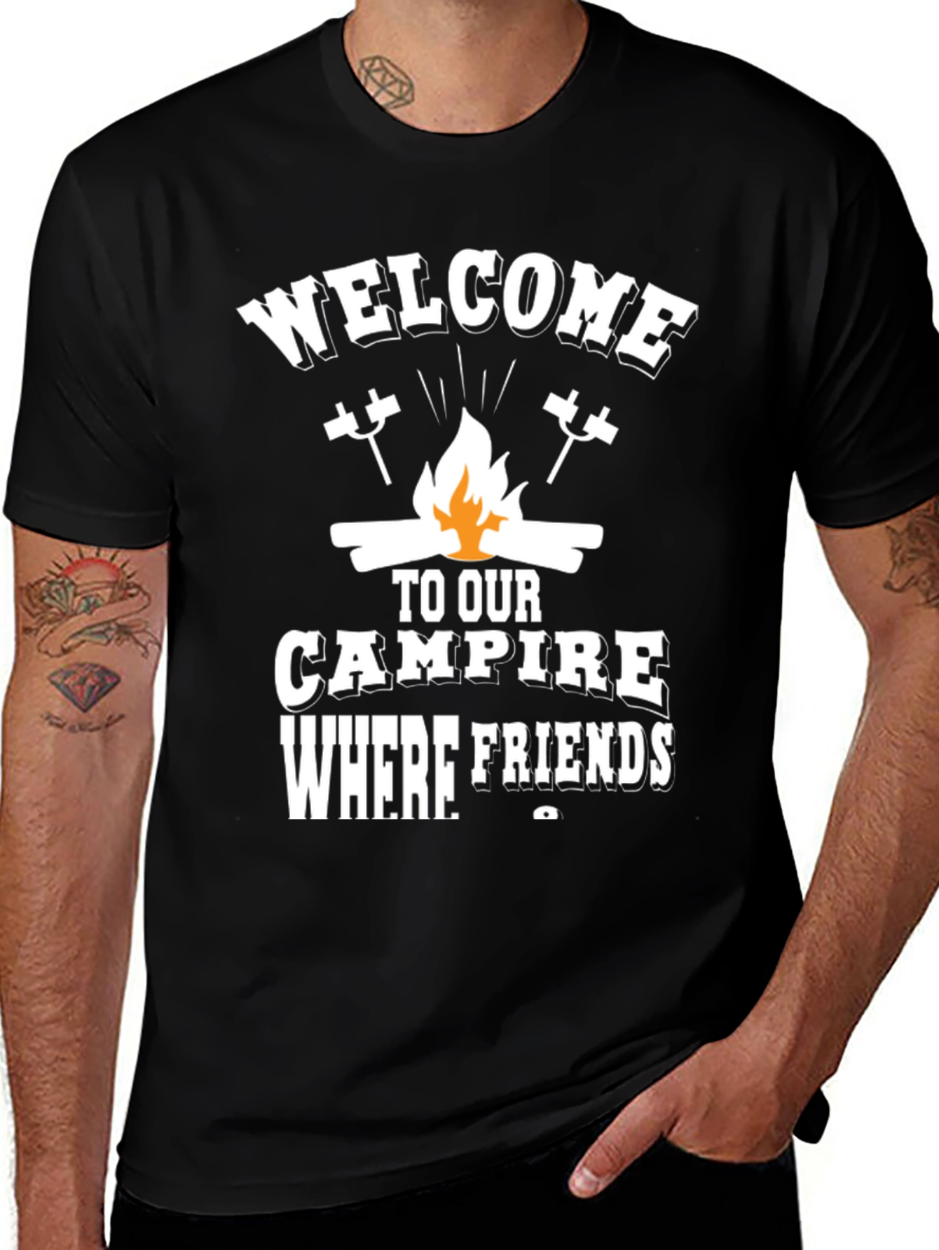 Welcome Campfire T-Shirt - Friends & Marshmallows