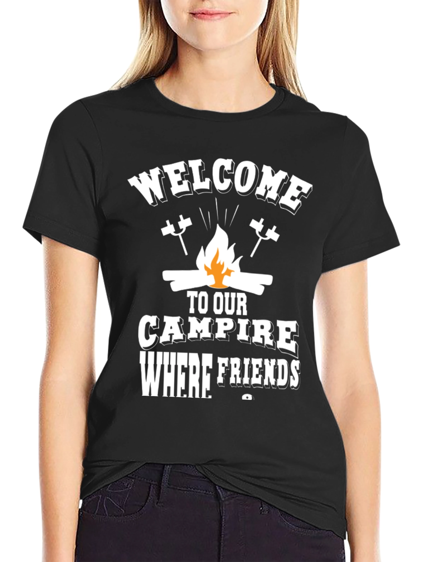Welcome Campfire T-Shirt - Friends & Marshmallows