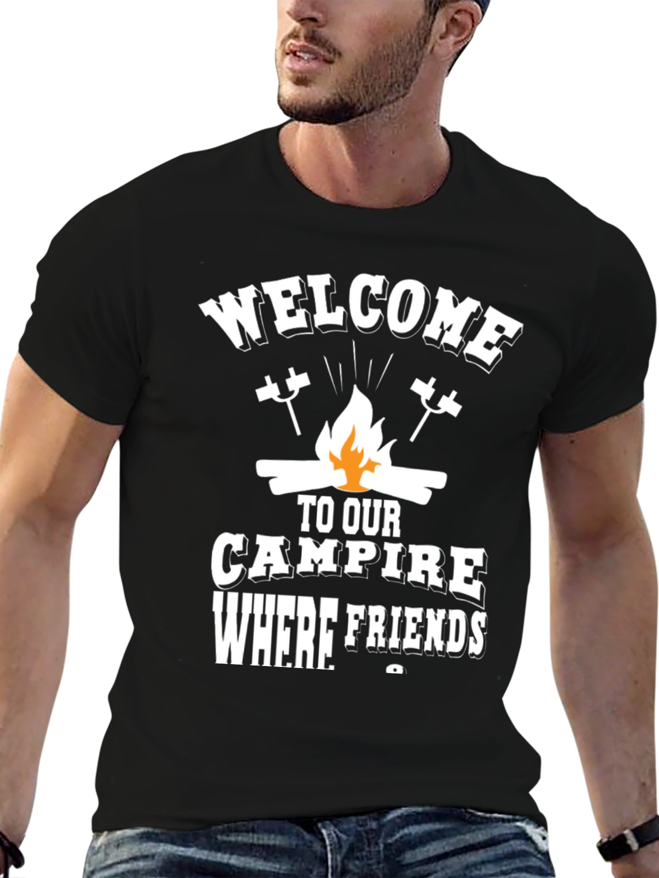 Welcome Campfire T-Shirt - Friends & Marshmallows
