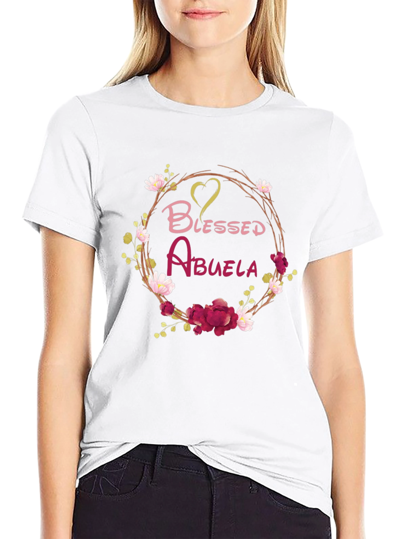 Blessed Abuela Floral T-Shirt