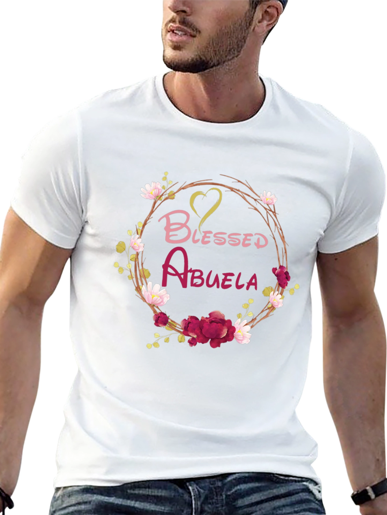 Blessed Abuela Floral T-Shirt