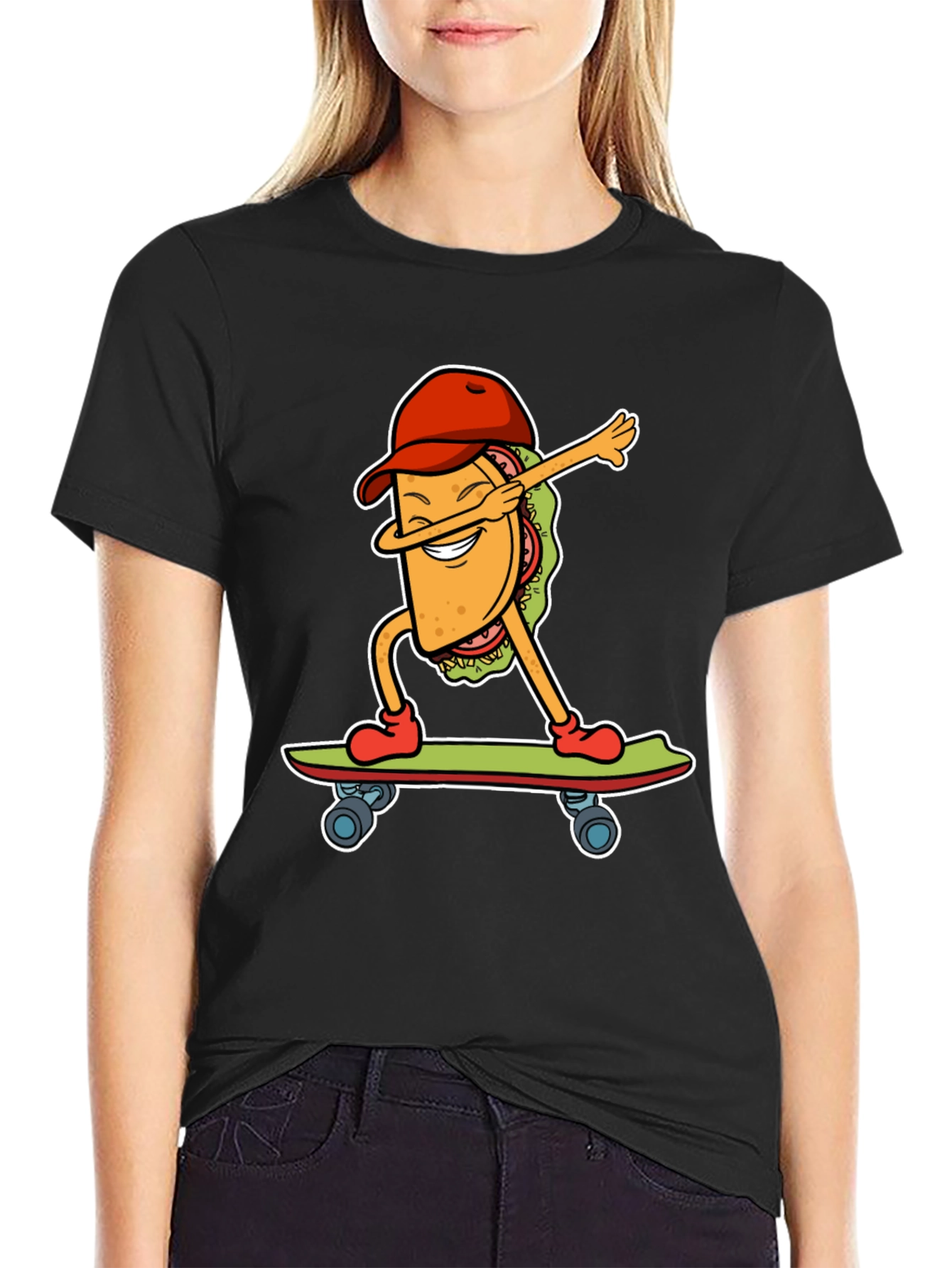Taco Skateboarder Graphic Tee
