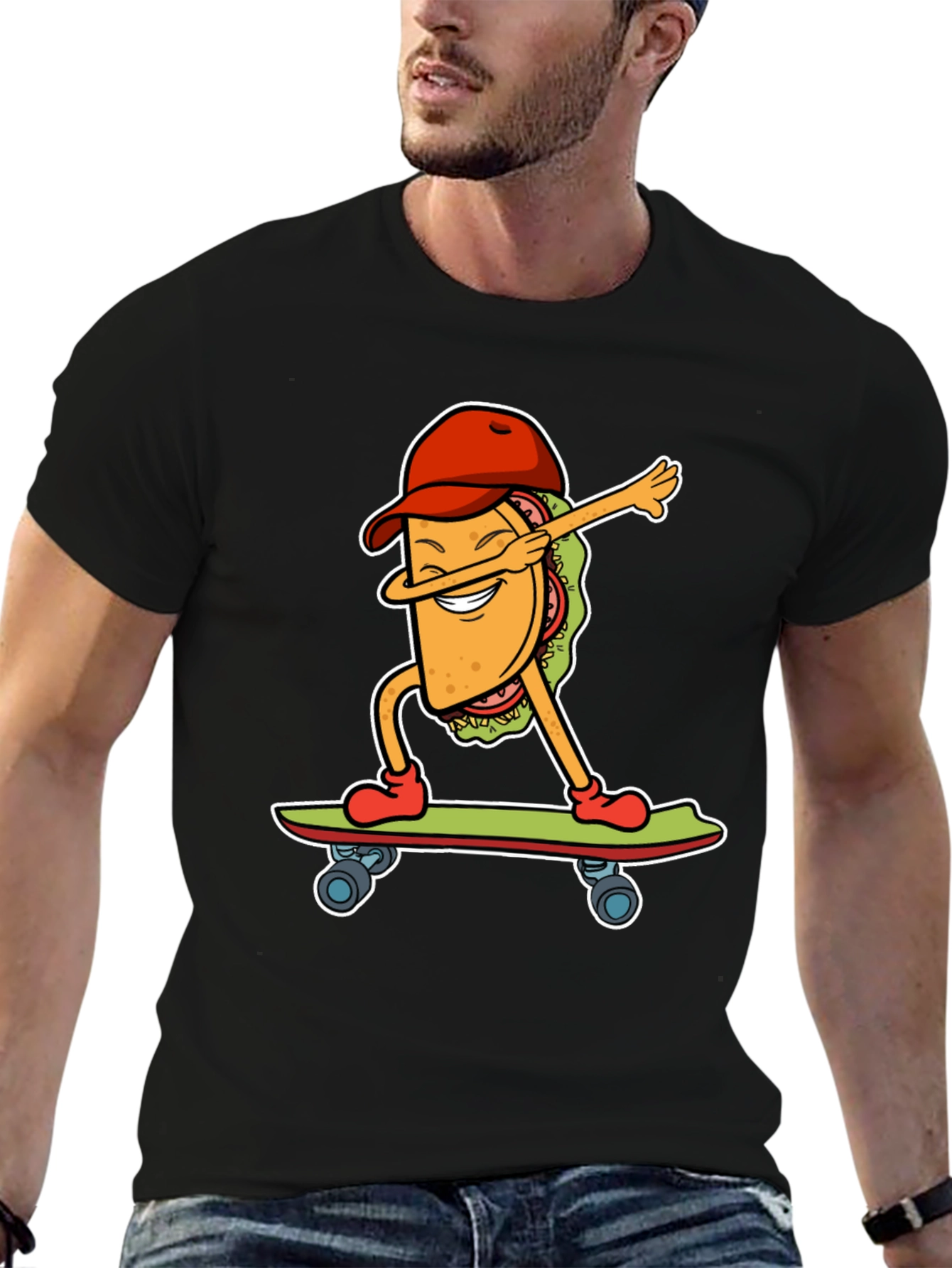 Taco Skateboarder Graphic Tee