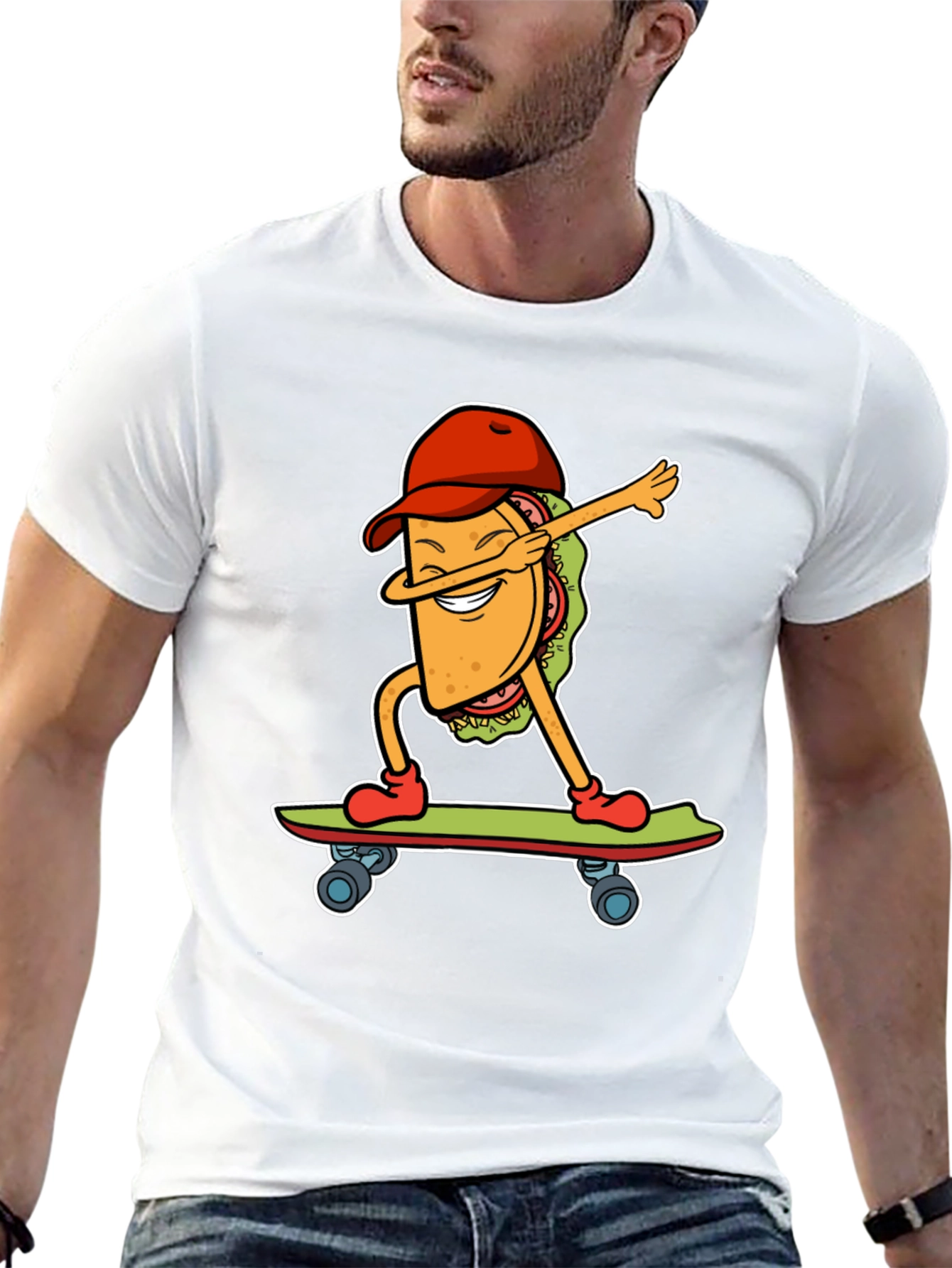 Taco Skateboarder Graphic Tee