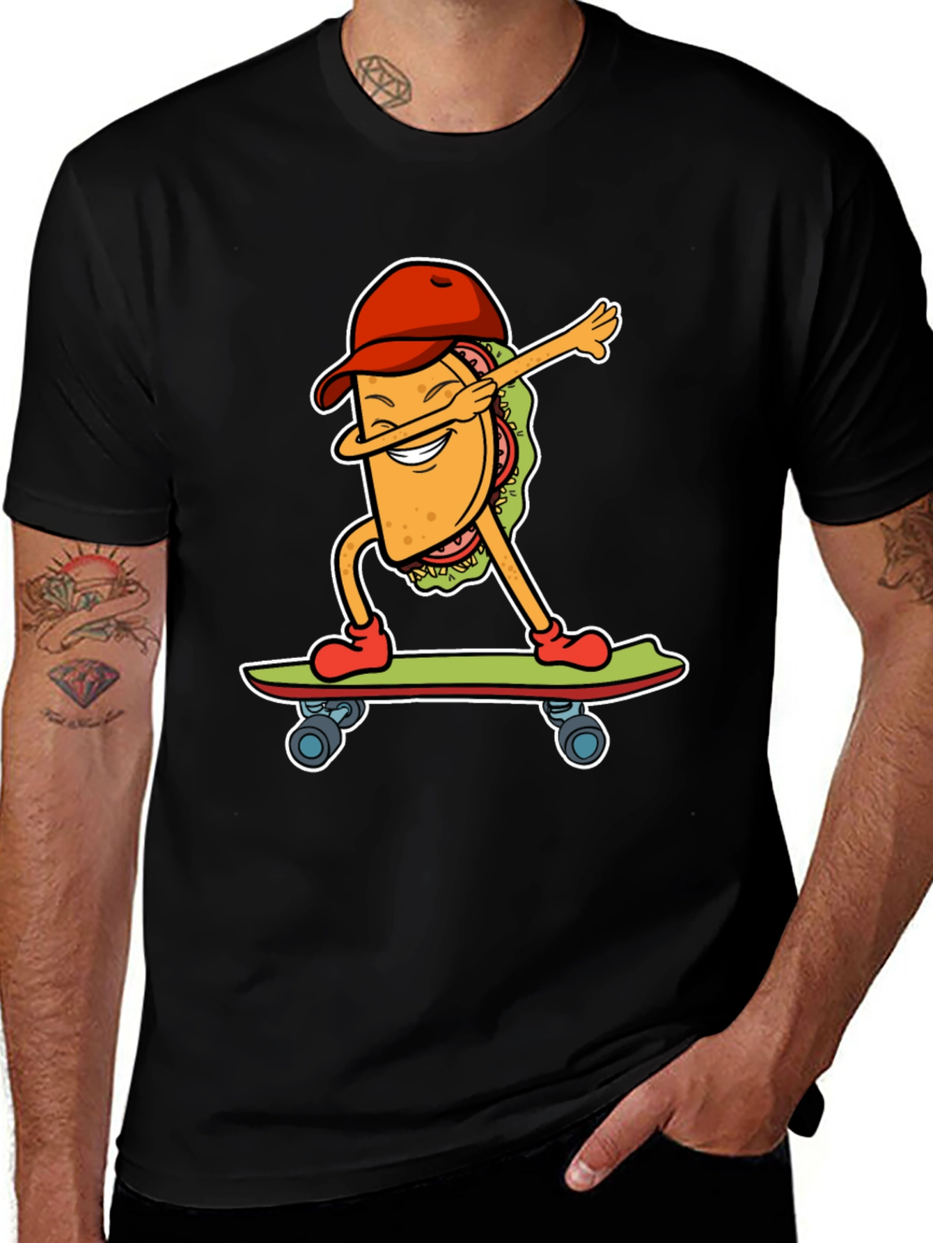 Taco Skateboarder Graphic Tee