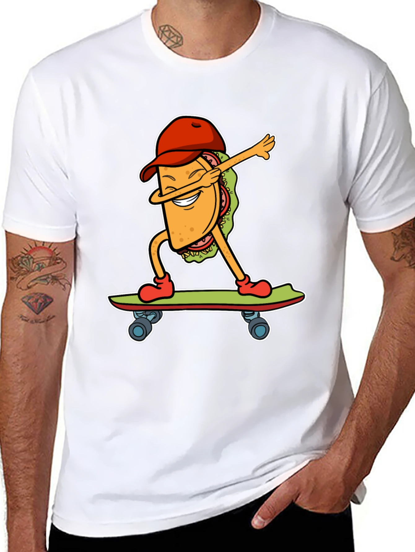 Taco Skateboarder Graphic Tee
