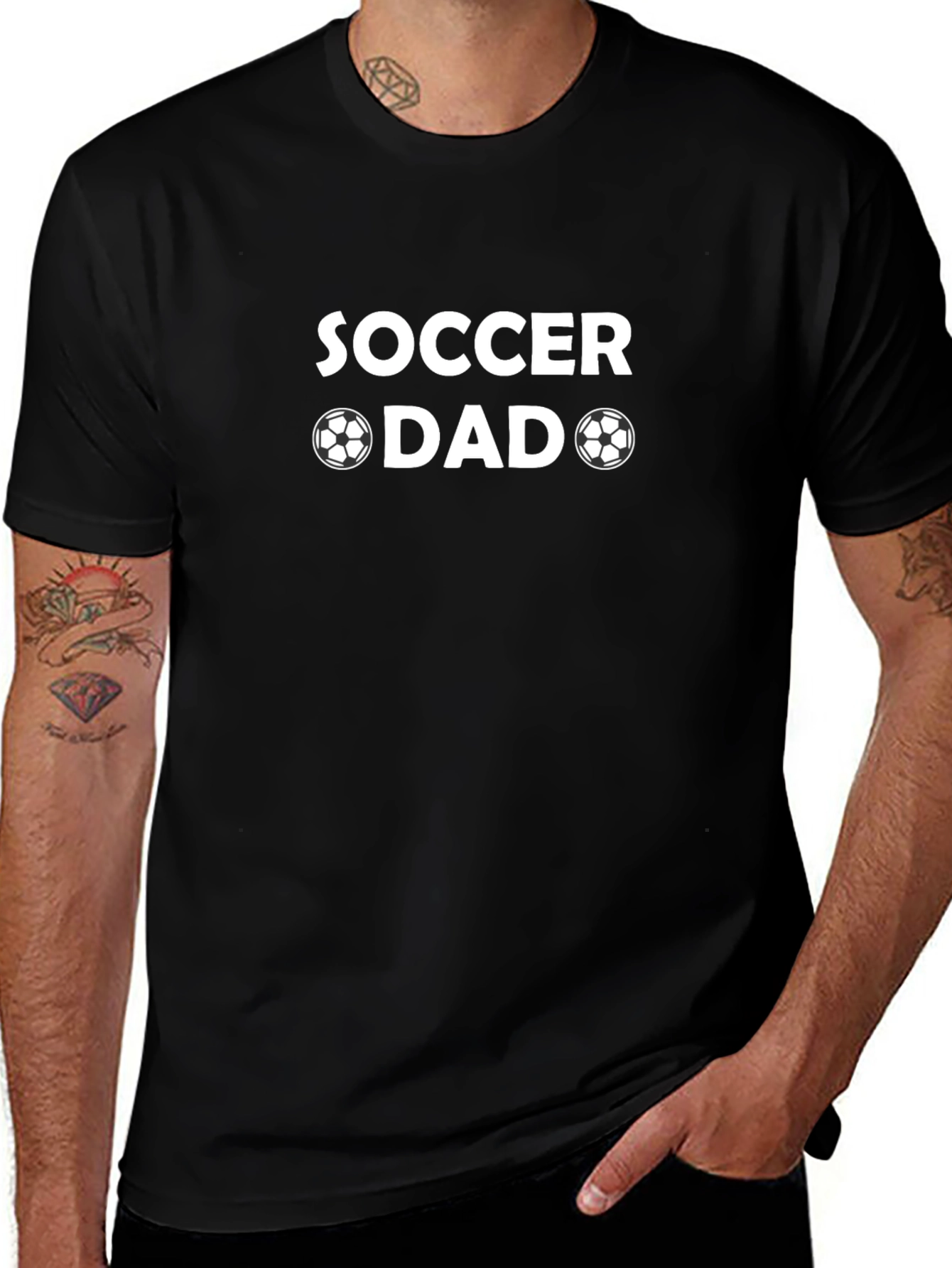 Soccer Dad Graphic T-Shirt - Black Cotton Tee