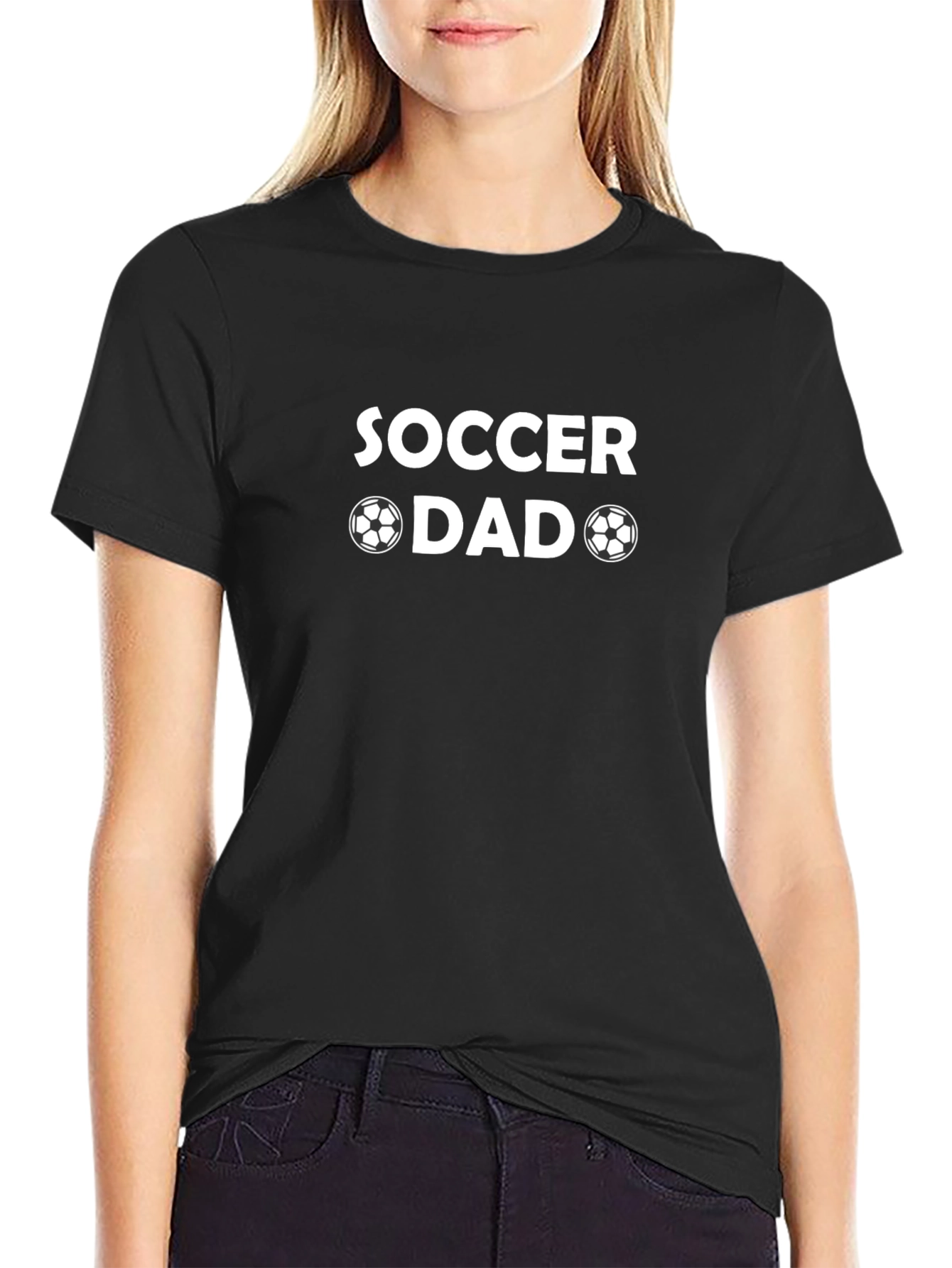 Soccer Dad Graphic T-Shirt - Black Cotton Tee
