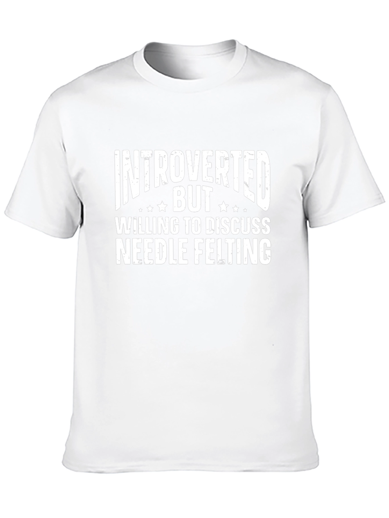 Introverted Needle Felting Black T-Shirt