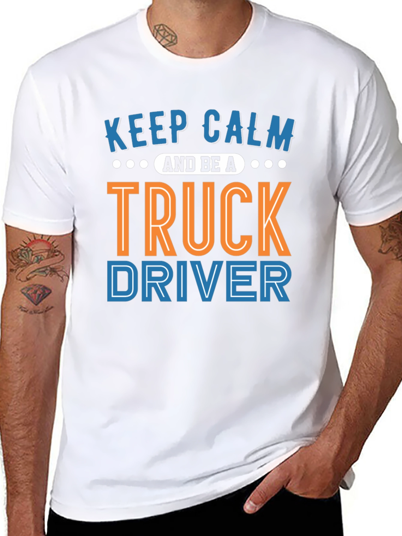 Keep Calm Truck Driver Graphic Tee