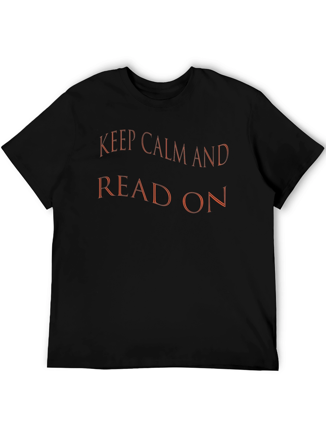 Keep Calm and Read On Black T-Shirt