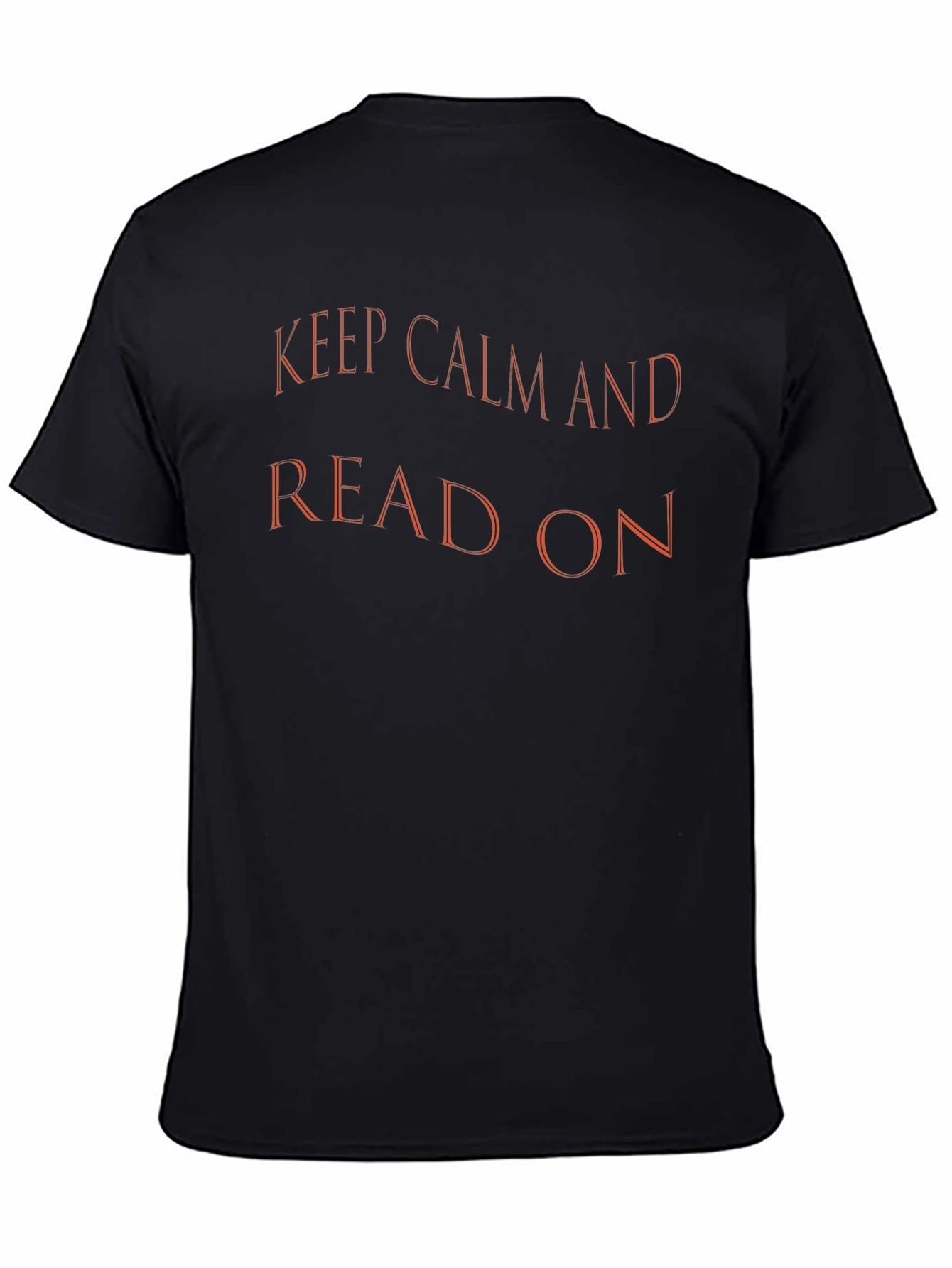 Keep Calm and Read On Black T-Shirt