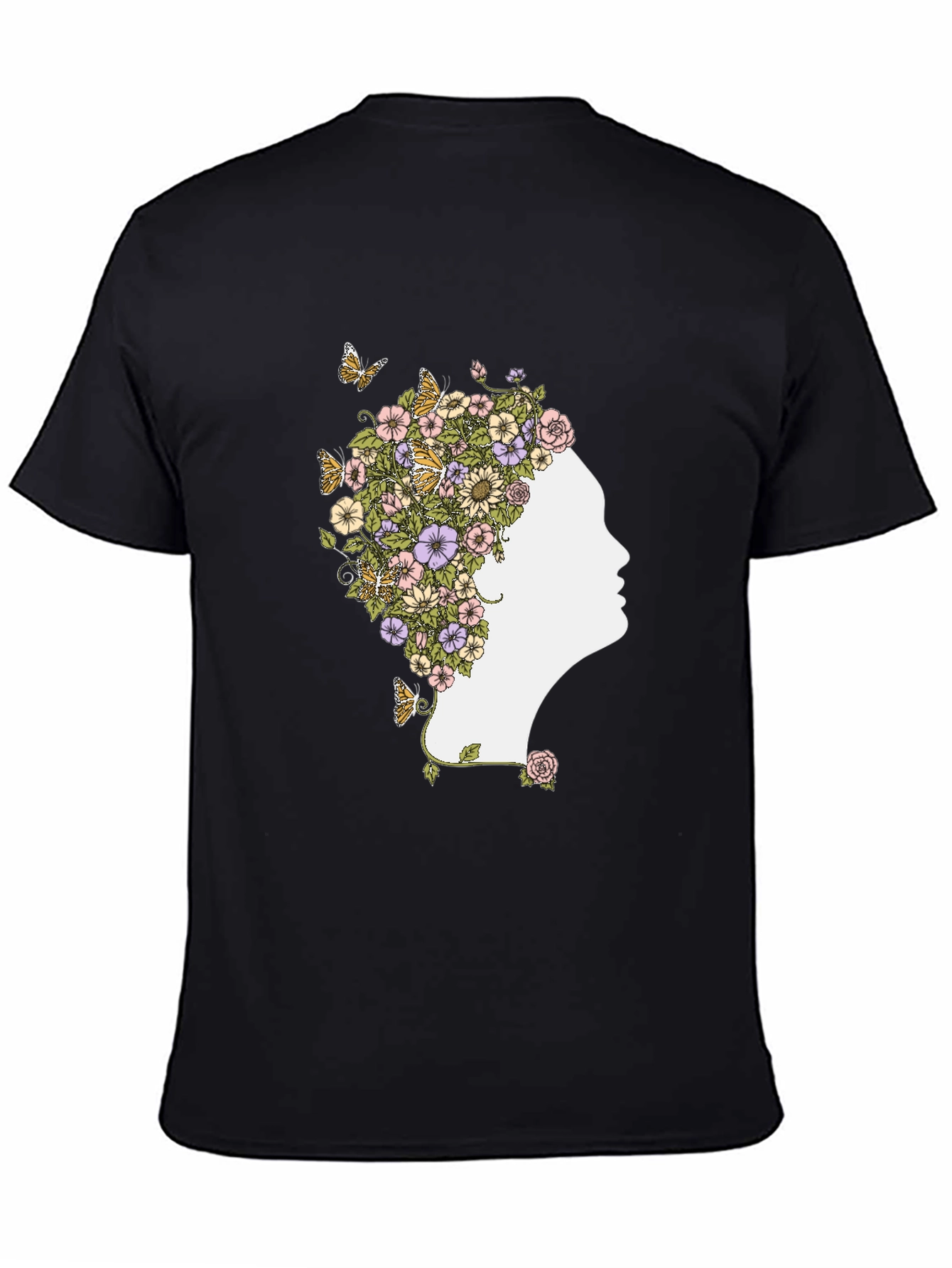 Floral Silhouette Graphic Tee
