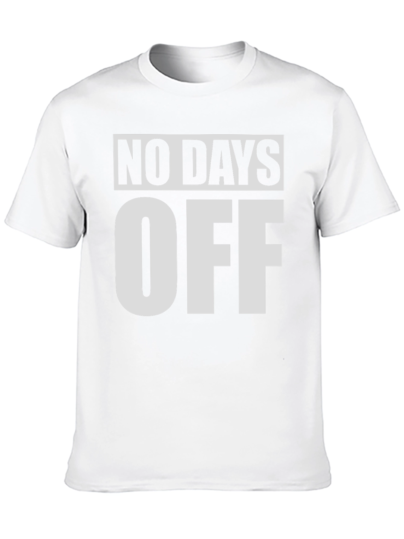 No Days Off Black Graphic Tee