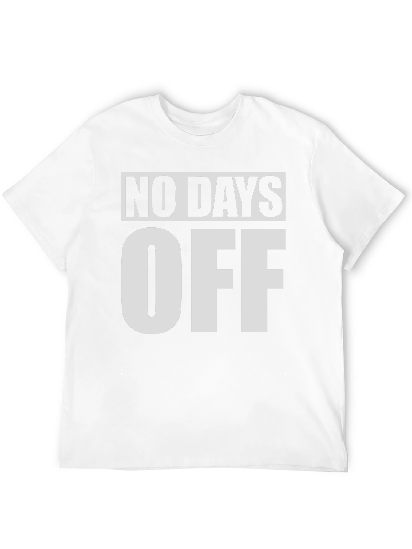 No Days Off Black Graphic Tee