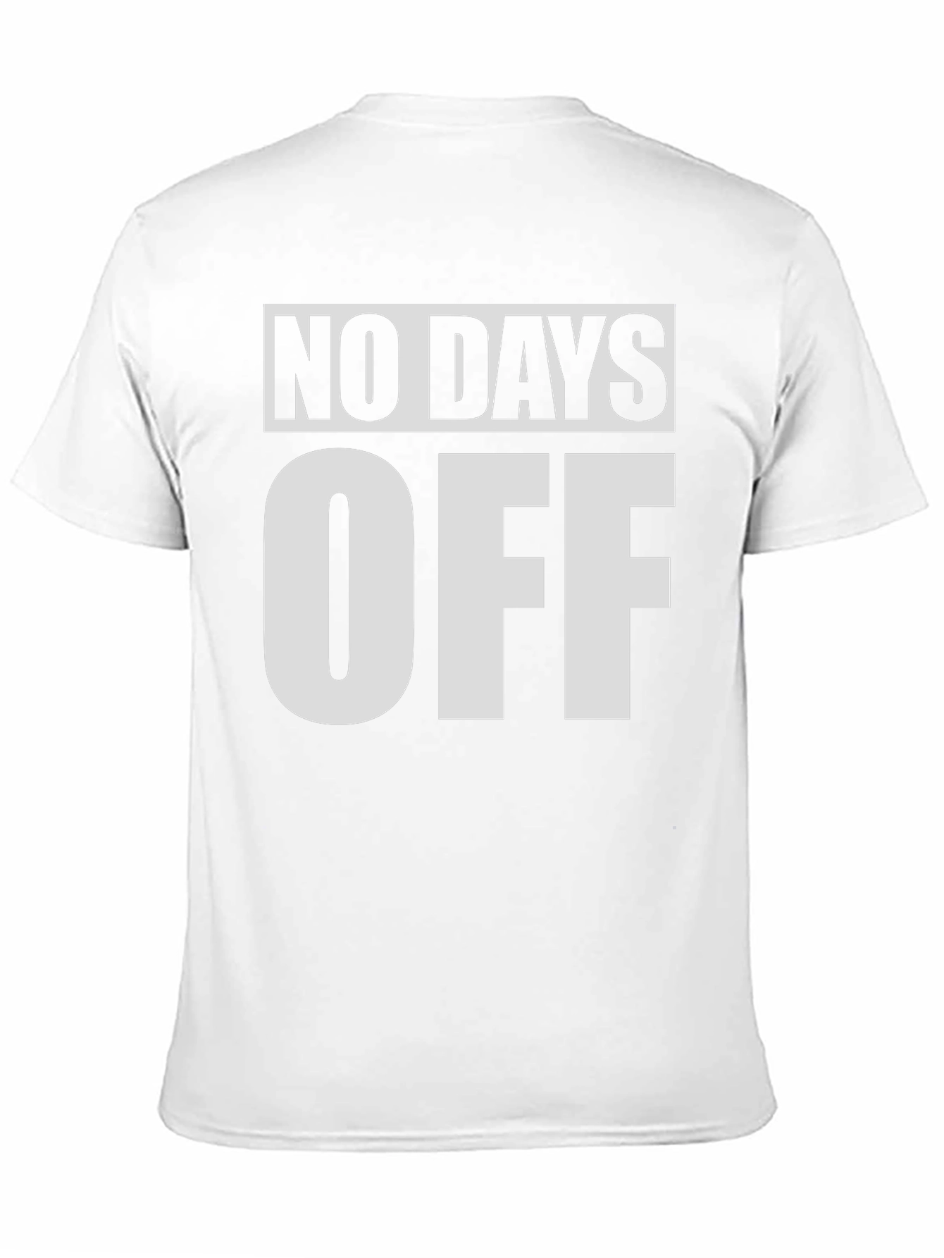 No Days Off Black Graphic Tee