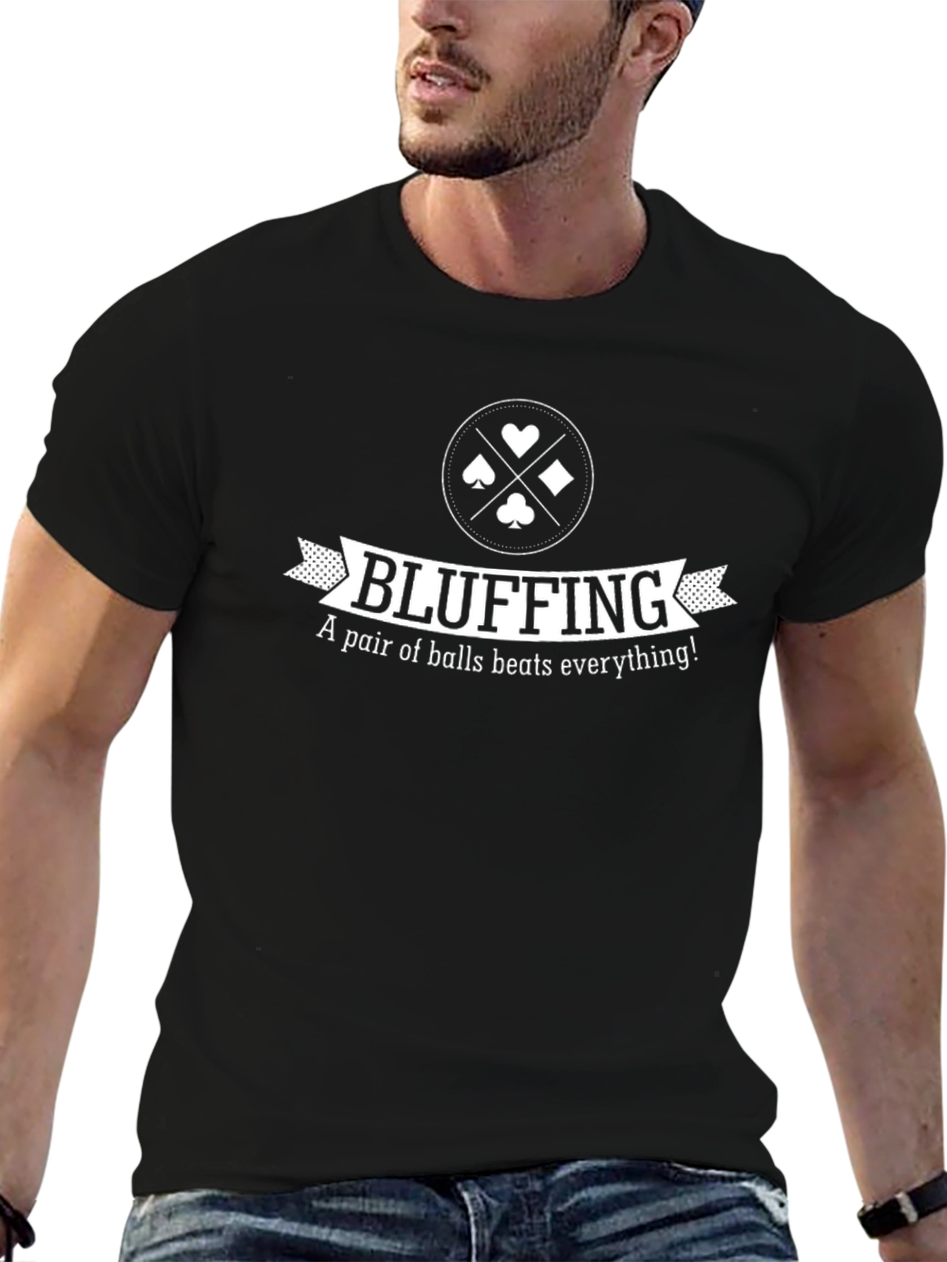 Bluffing Card Game T-Shirt