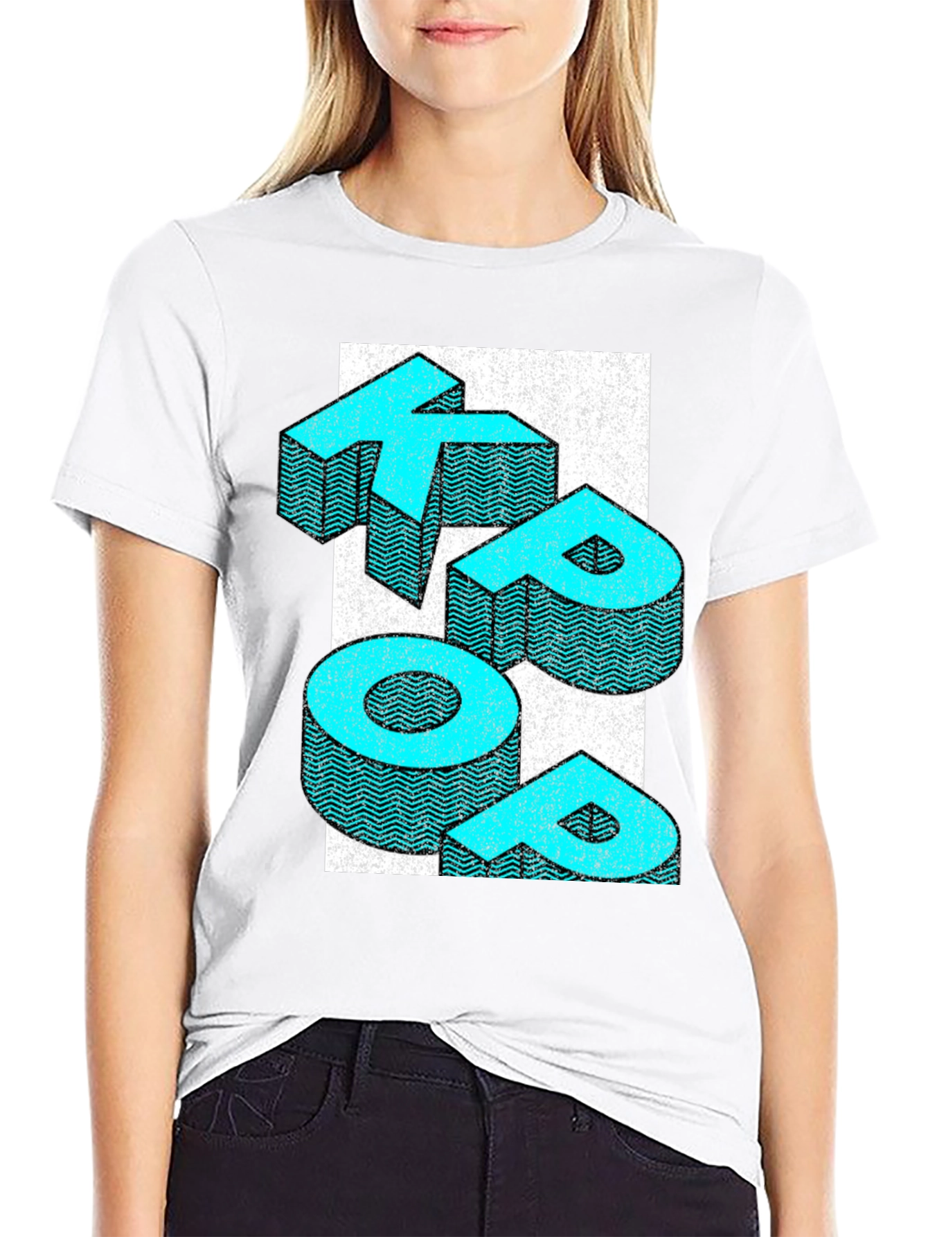 Retro KEEP POP T-Shirt - Graphic Print Tee